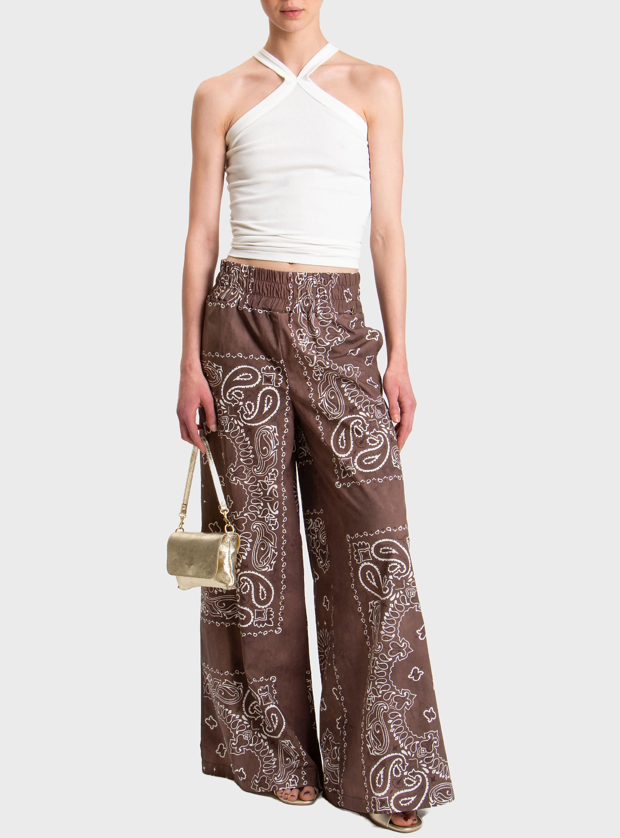 Souvenir Loose Fit Pants - Brown