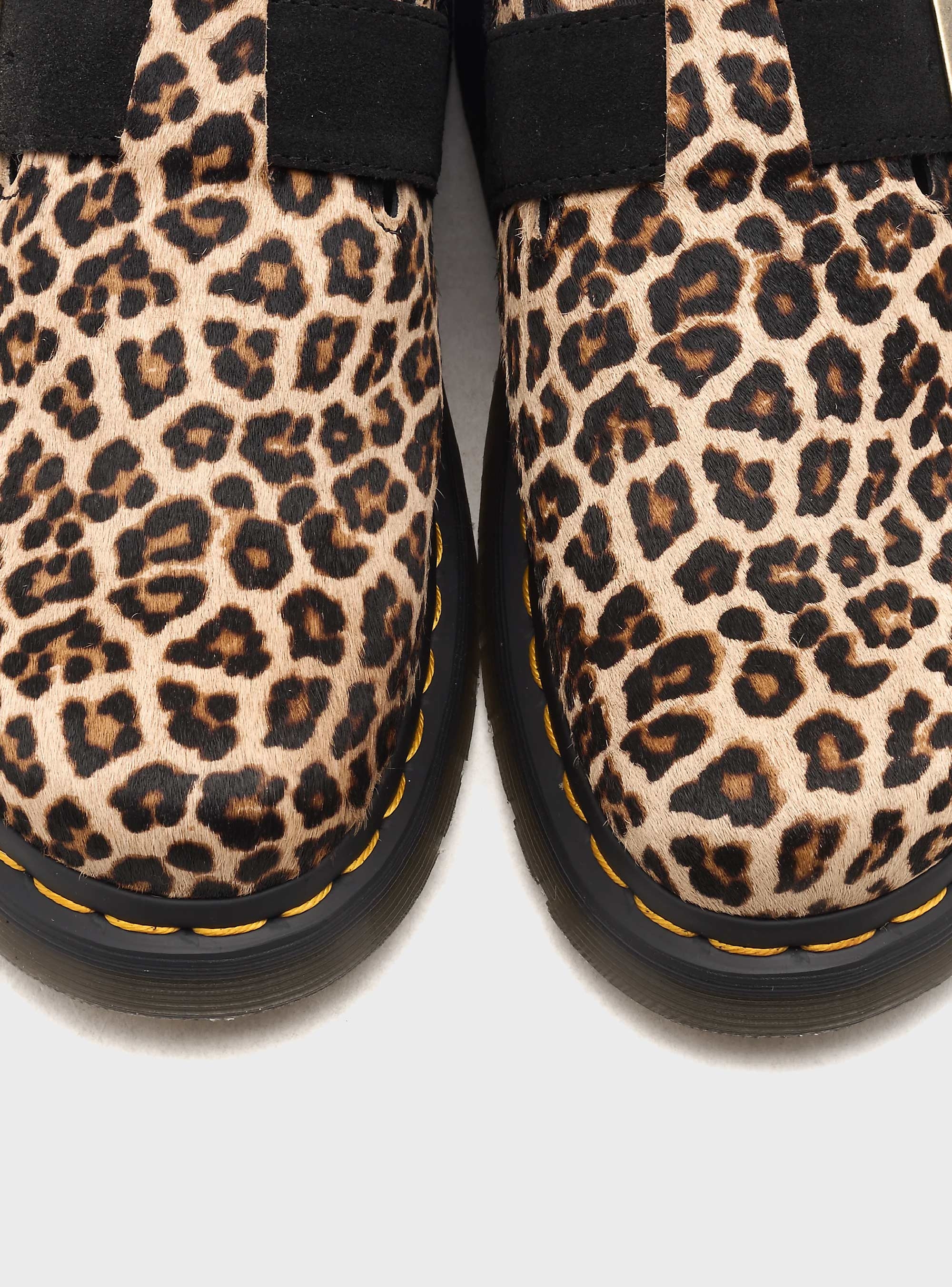 Dr Martens Jorge II Mini Leopard Slingback Mules - Animal Print