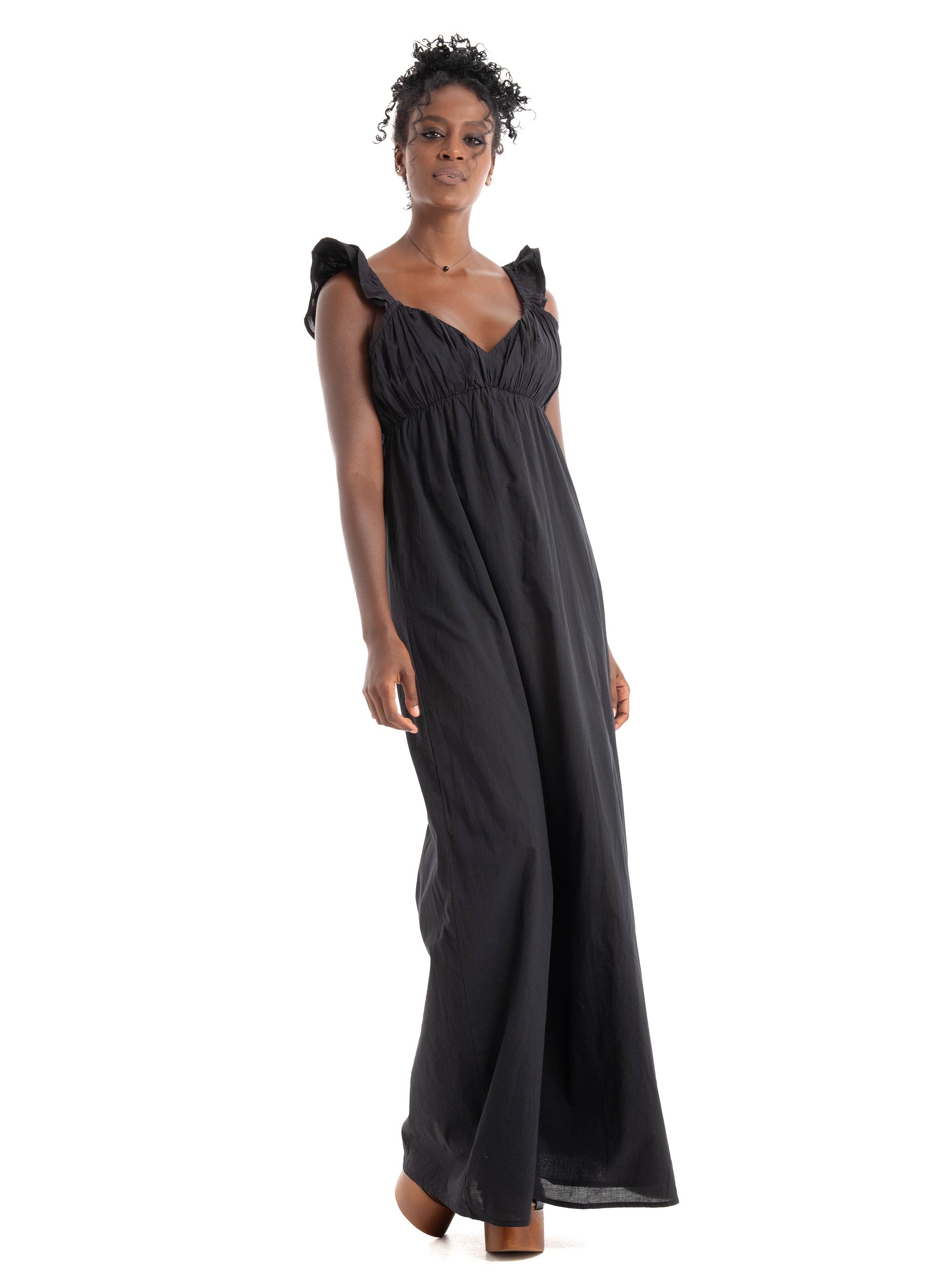 Only Allie Capsleeve Maxi Dress - Black