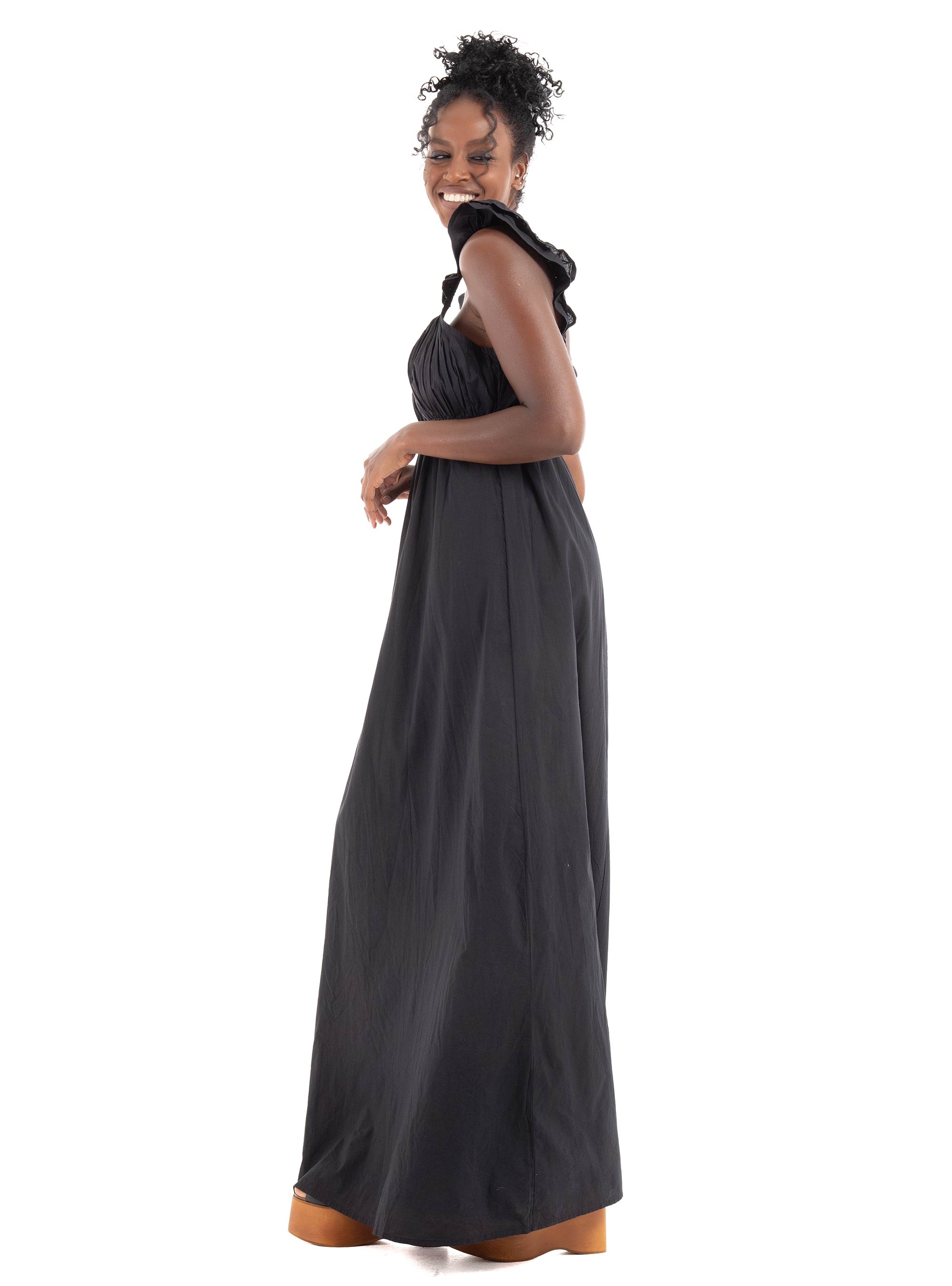 Only Allie Capsleeve Maxi Dress - Black