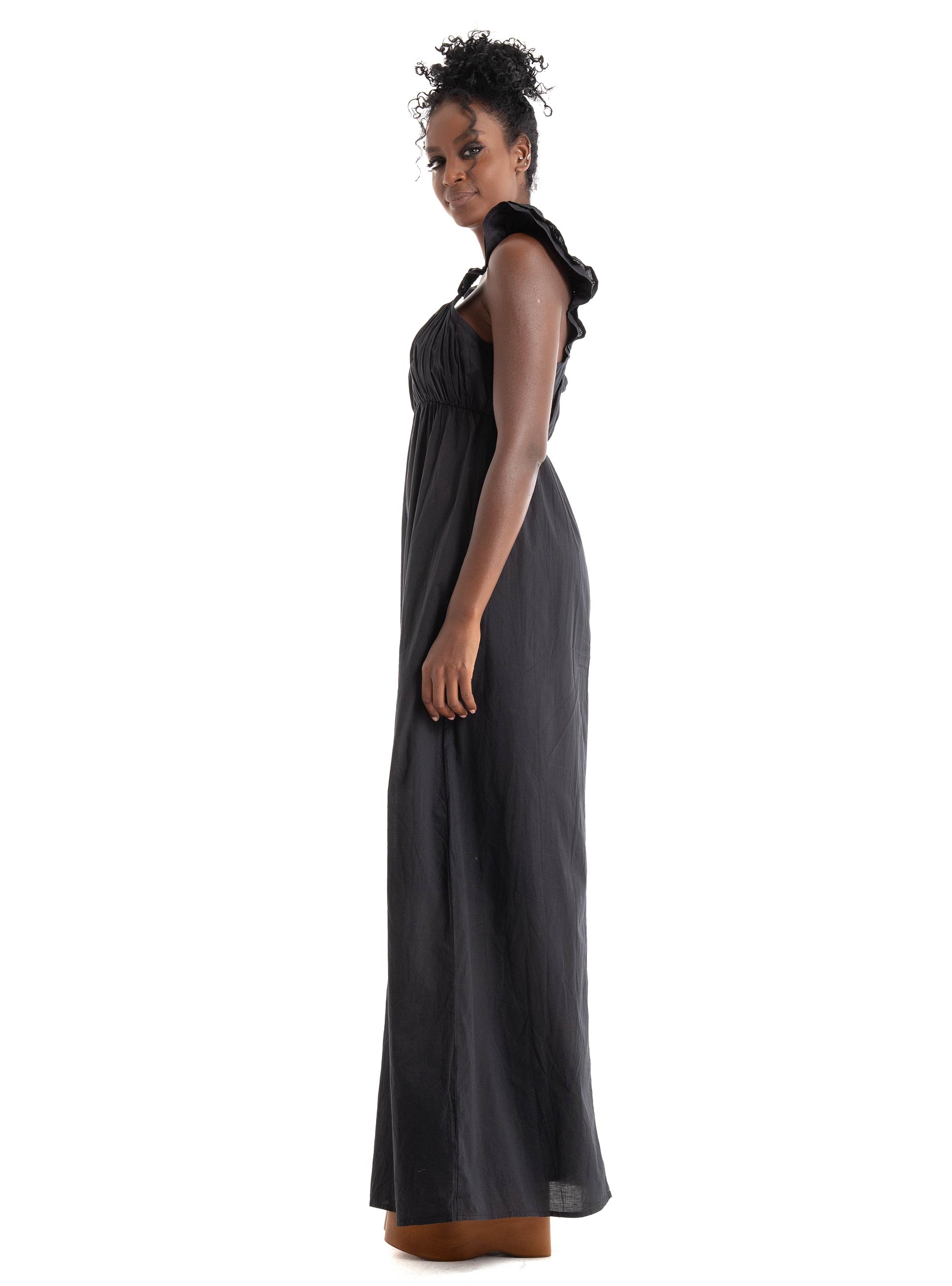Only Allie Capsleeve Maxi Dress - Black