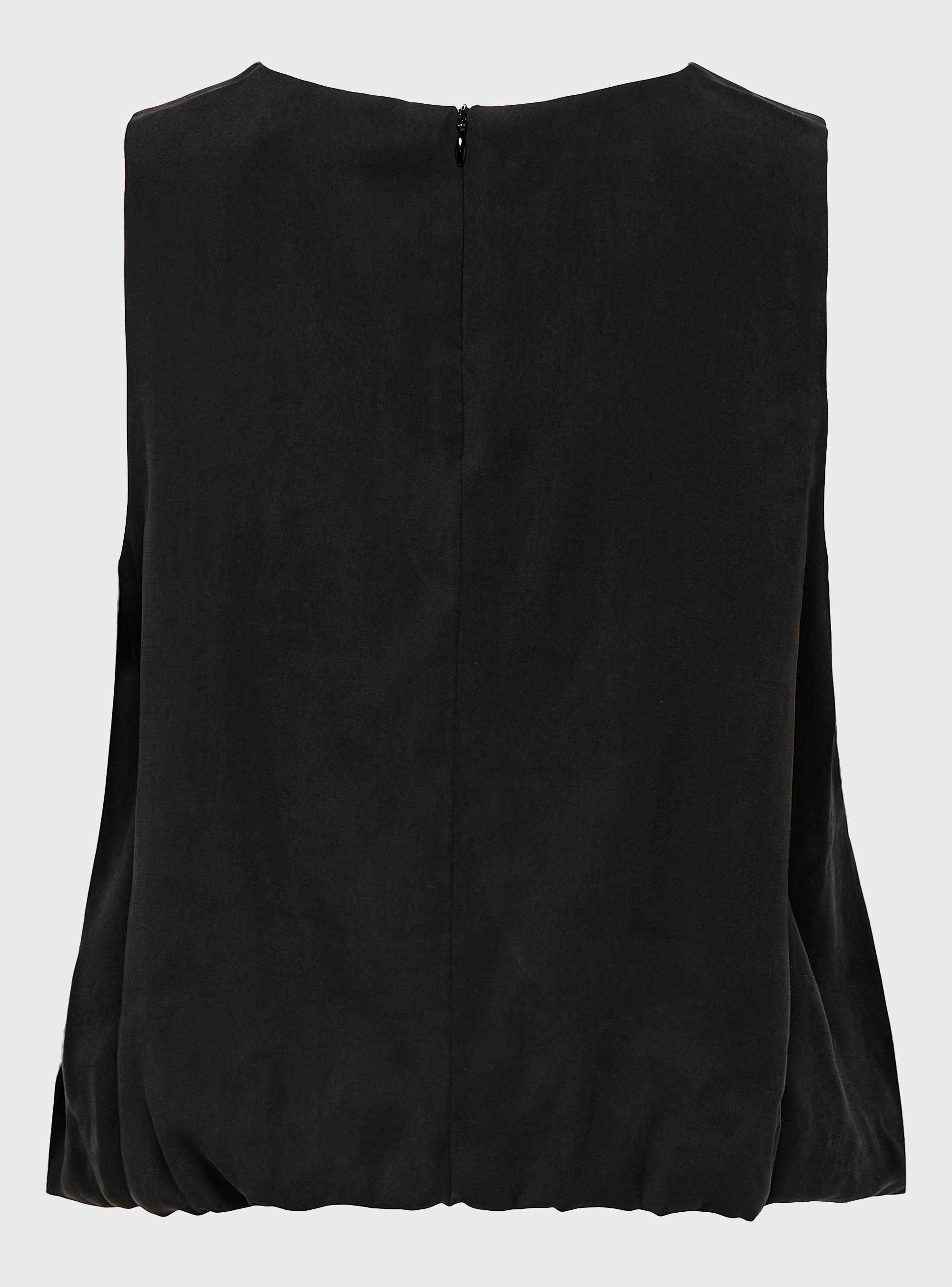 Only Nica Modal Bubble Top - Black