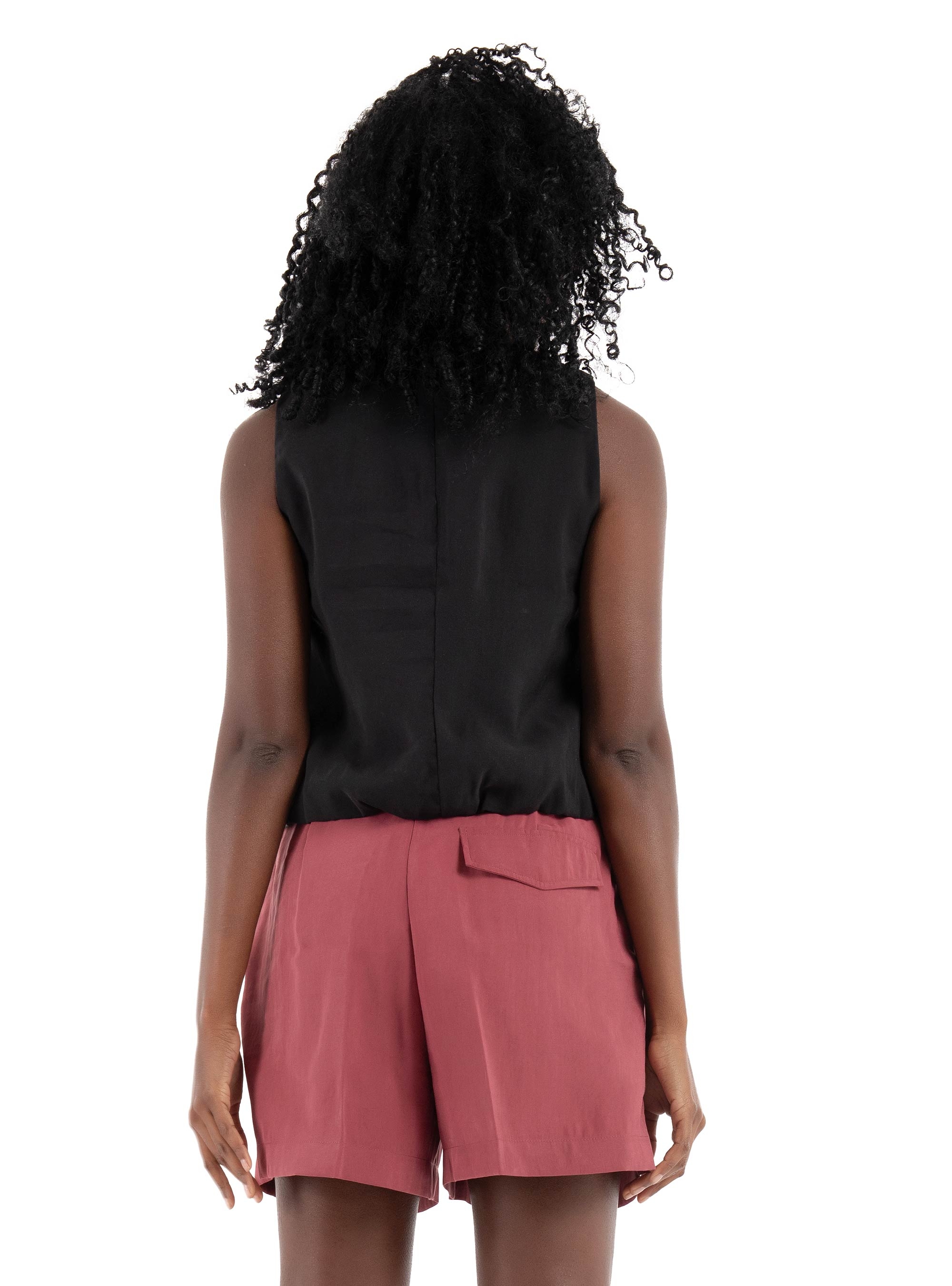 Only Nica Modal Bubble Top - Black