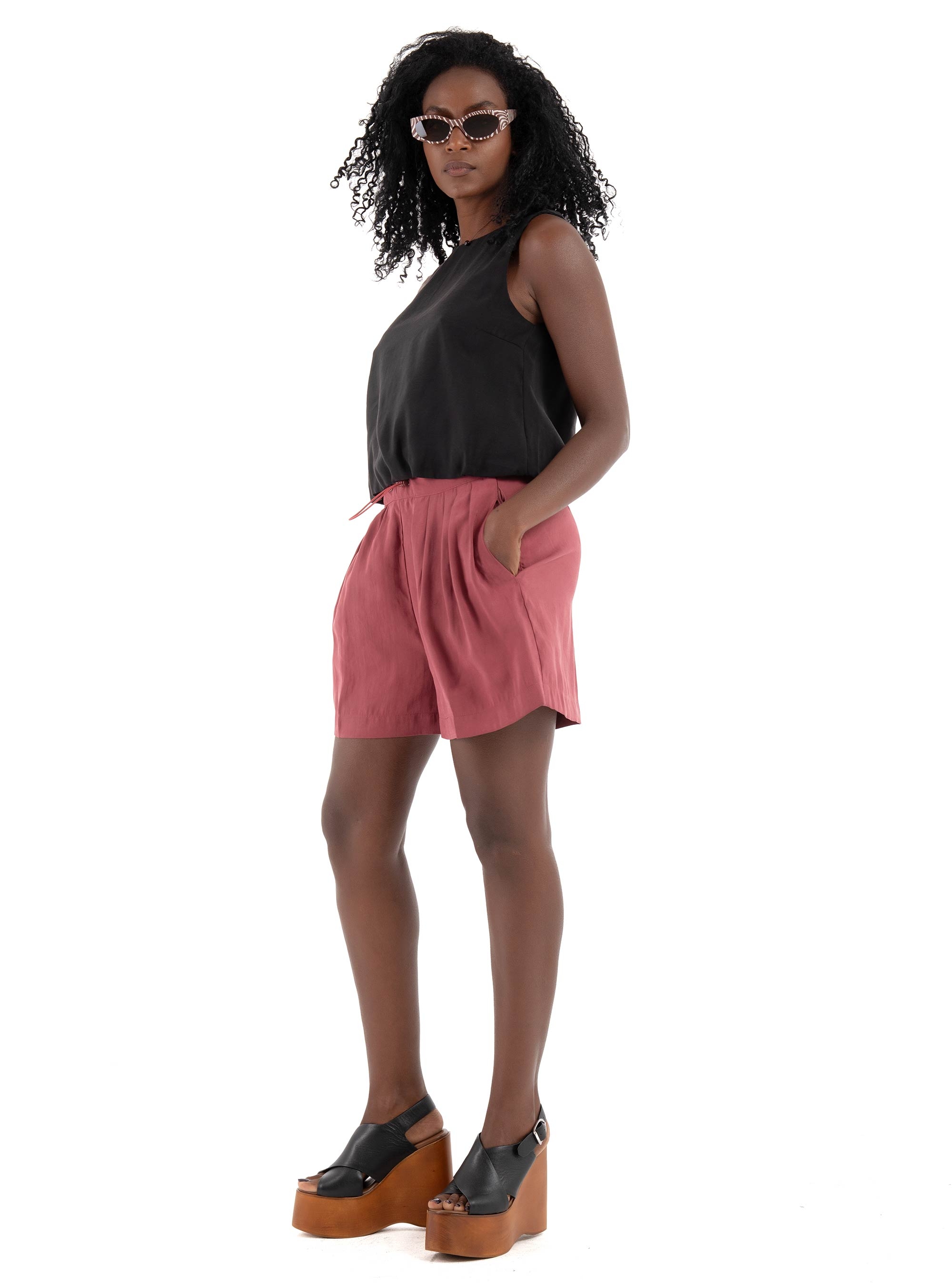 Only Nica Modal Bubble Top - Black