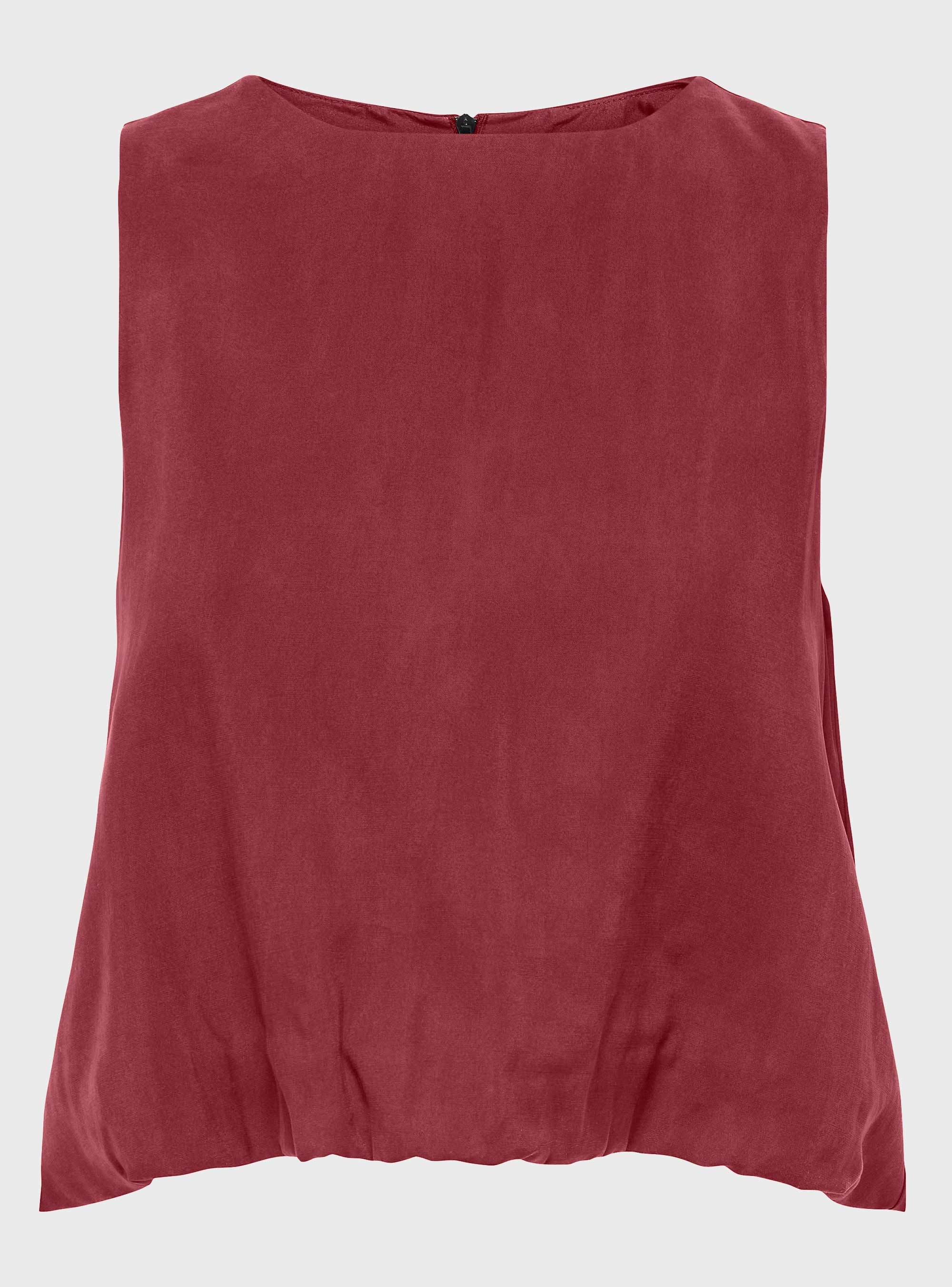 Only Nica Modal Bubble Top - Bordeaux