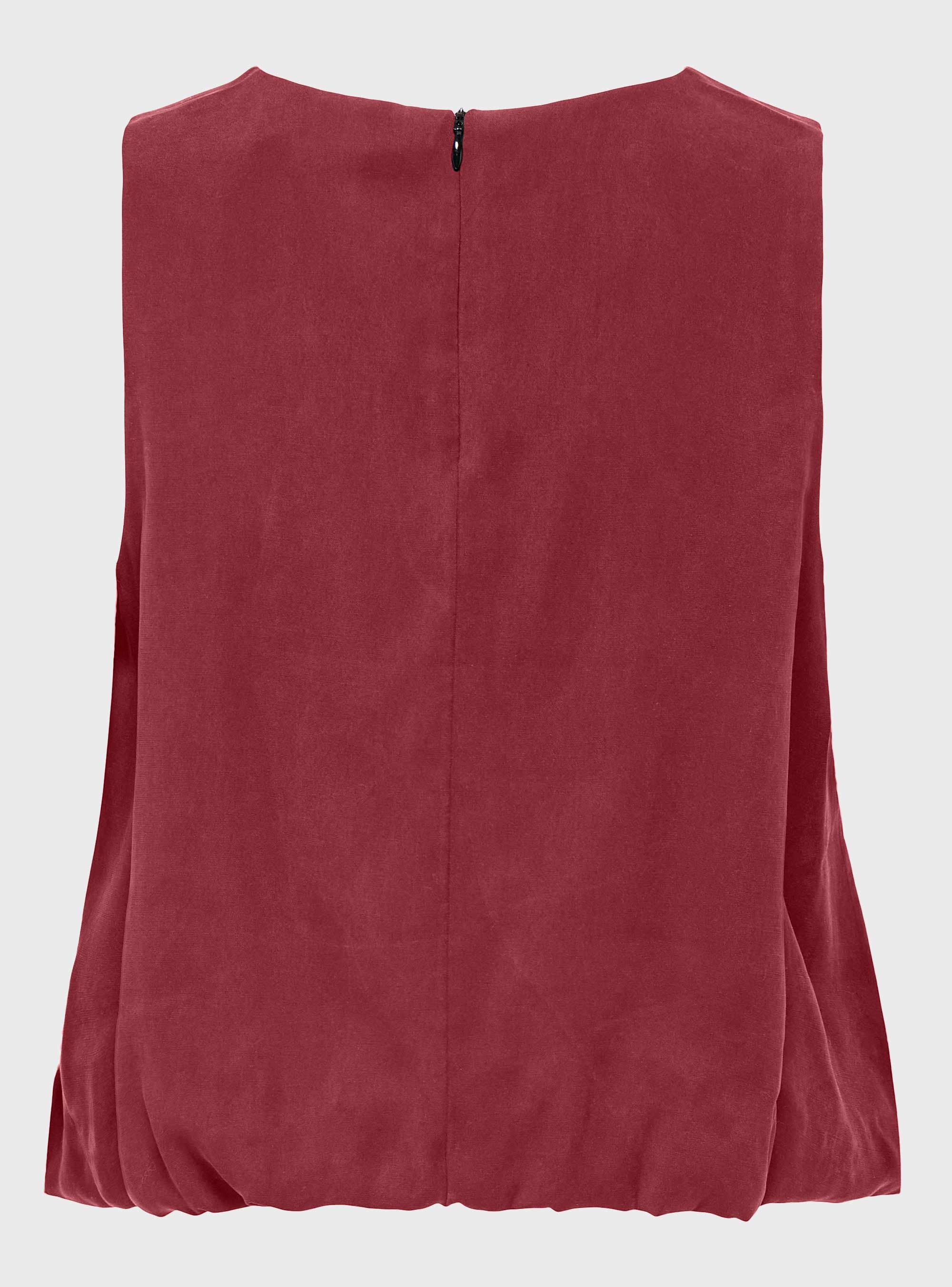 Only Nica Modal Bubble Top - Bordeaux