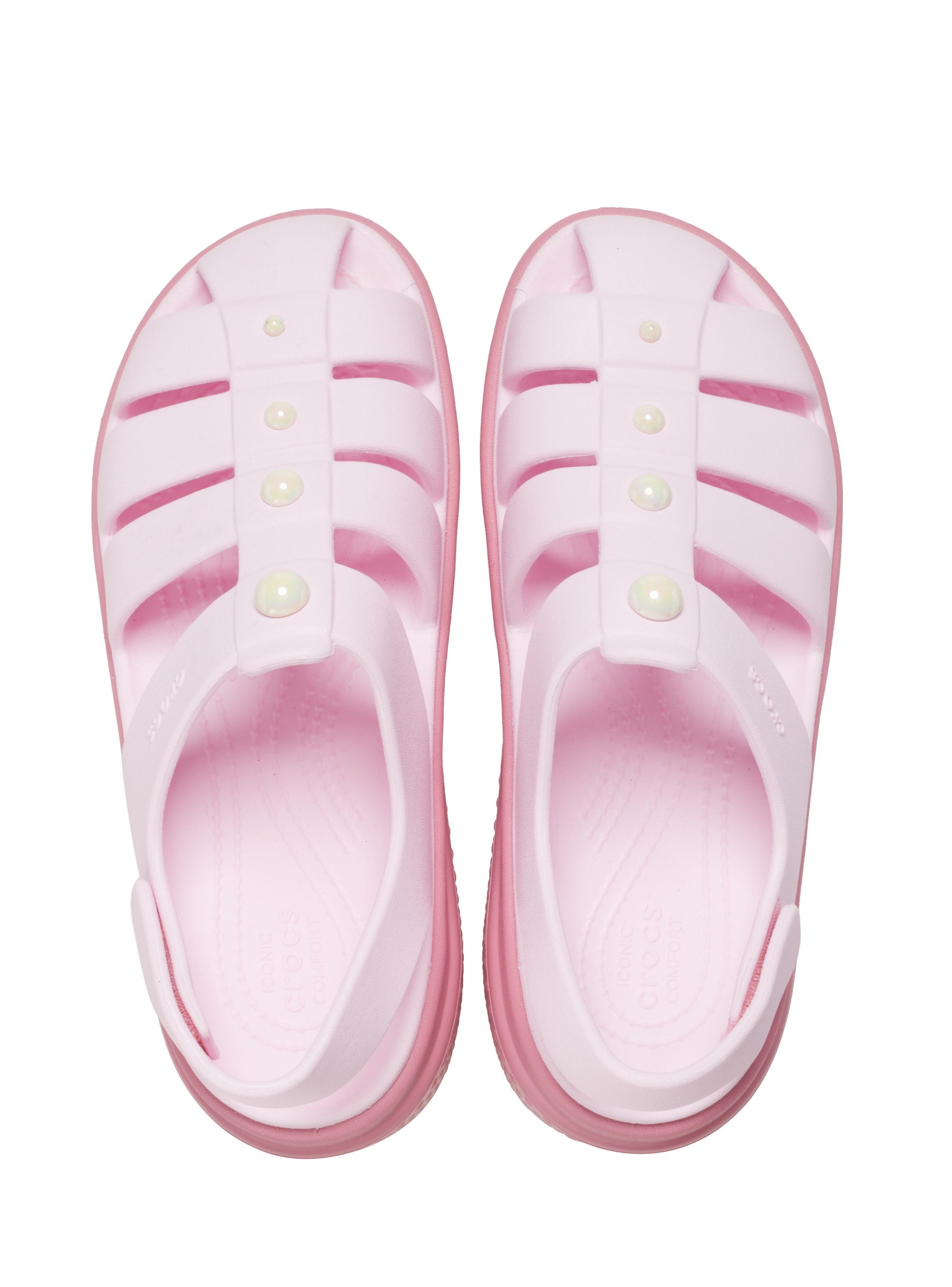Crocs Stomp Fisherman Pearl Sandals - Pale Pink