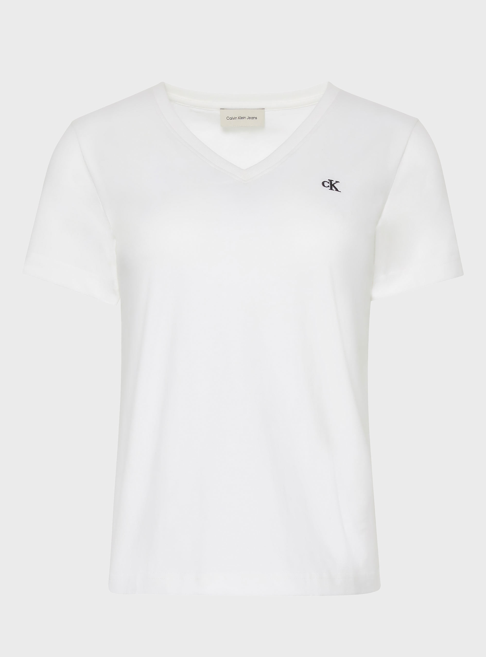 Calvin Klein Archive Jersey V-neck Tee - White