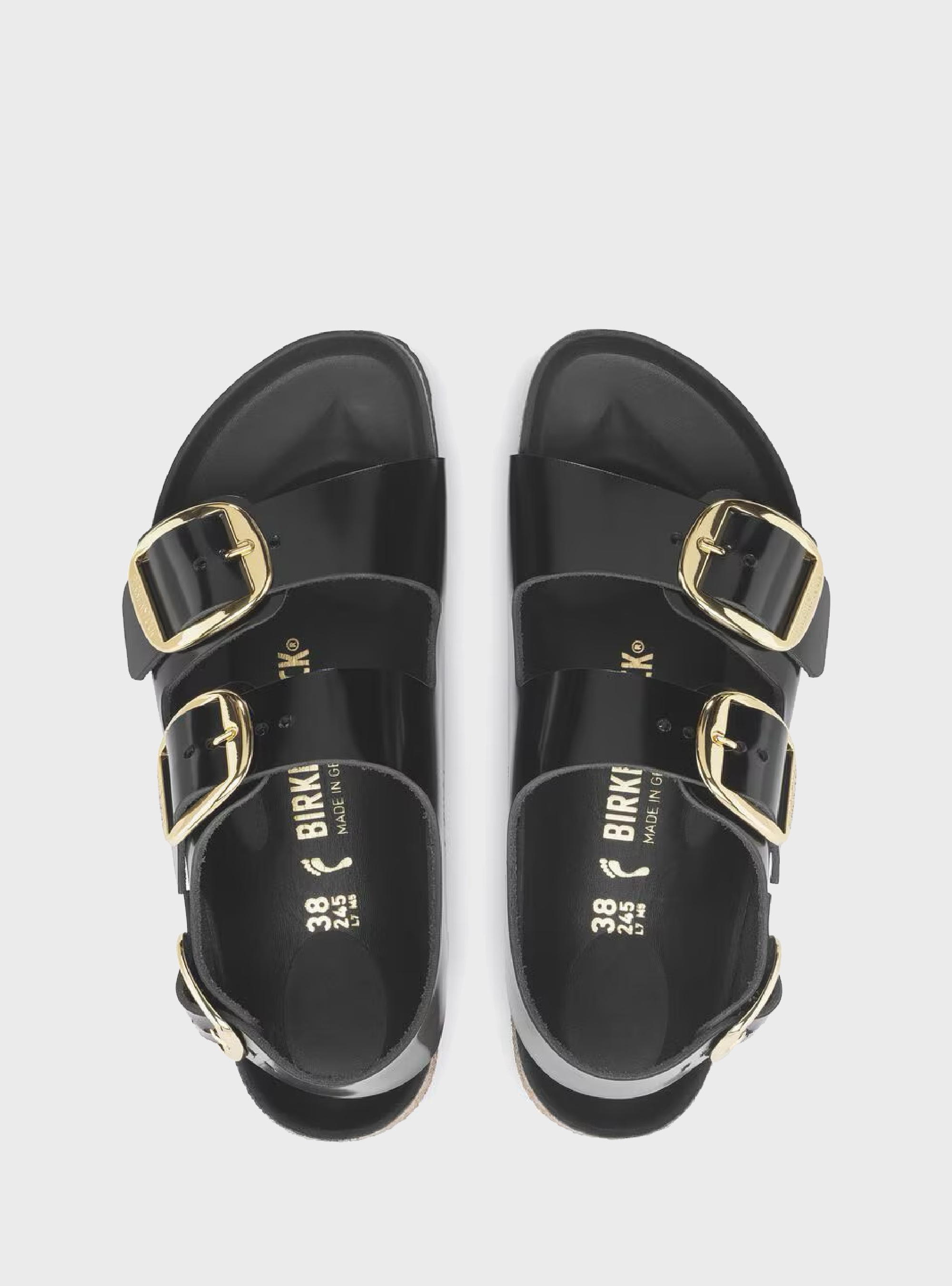 Birkenstock Milano Big Buckle Narrow Fit Sandals - Black