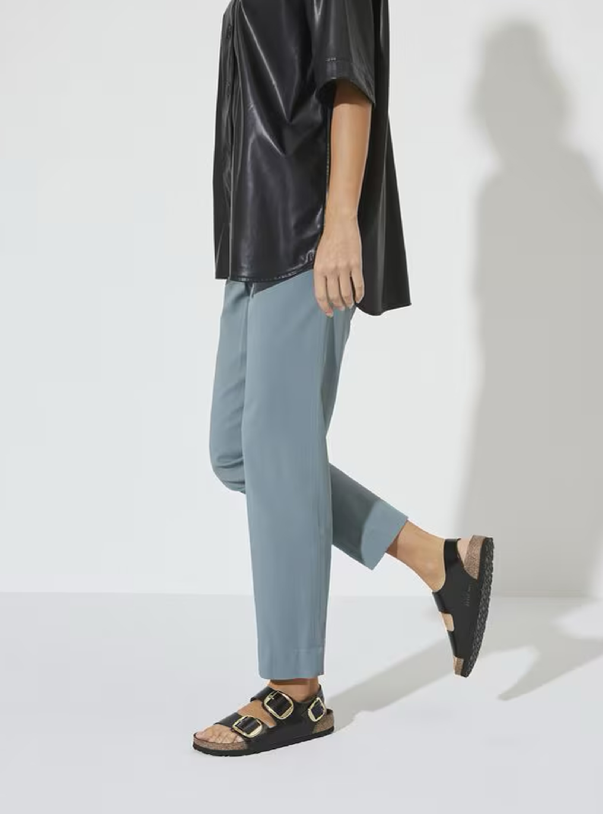 Birkenstock Milano Big Buckle Narrow Fit Sandals - Black