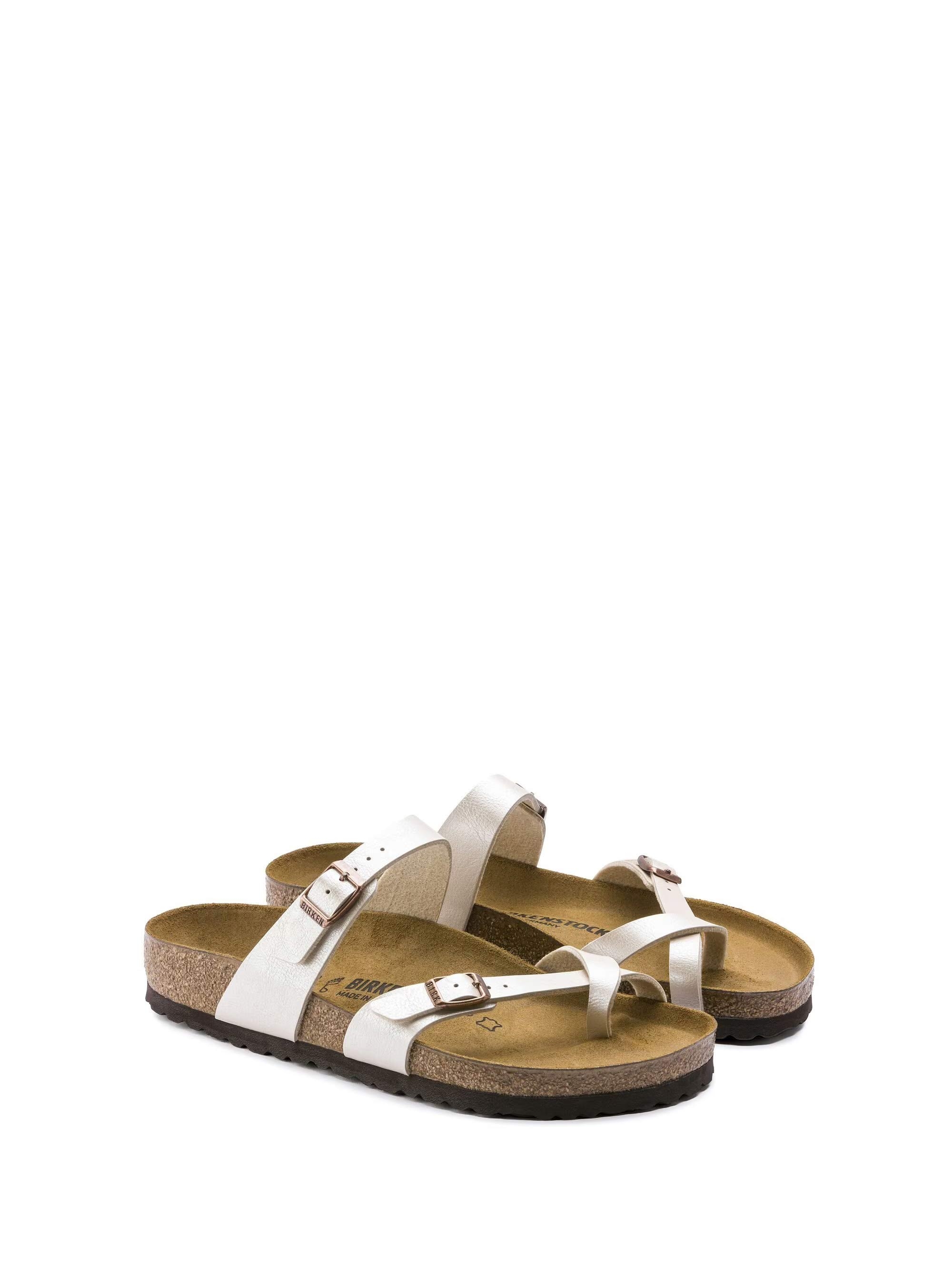 Birkenstock Mayari Birko Flor Regular Fit Sandals - Pearl