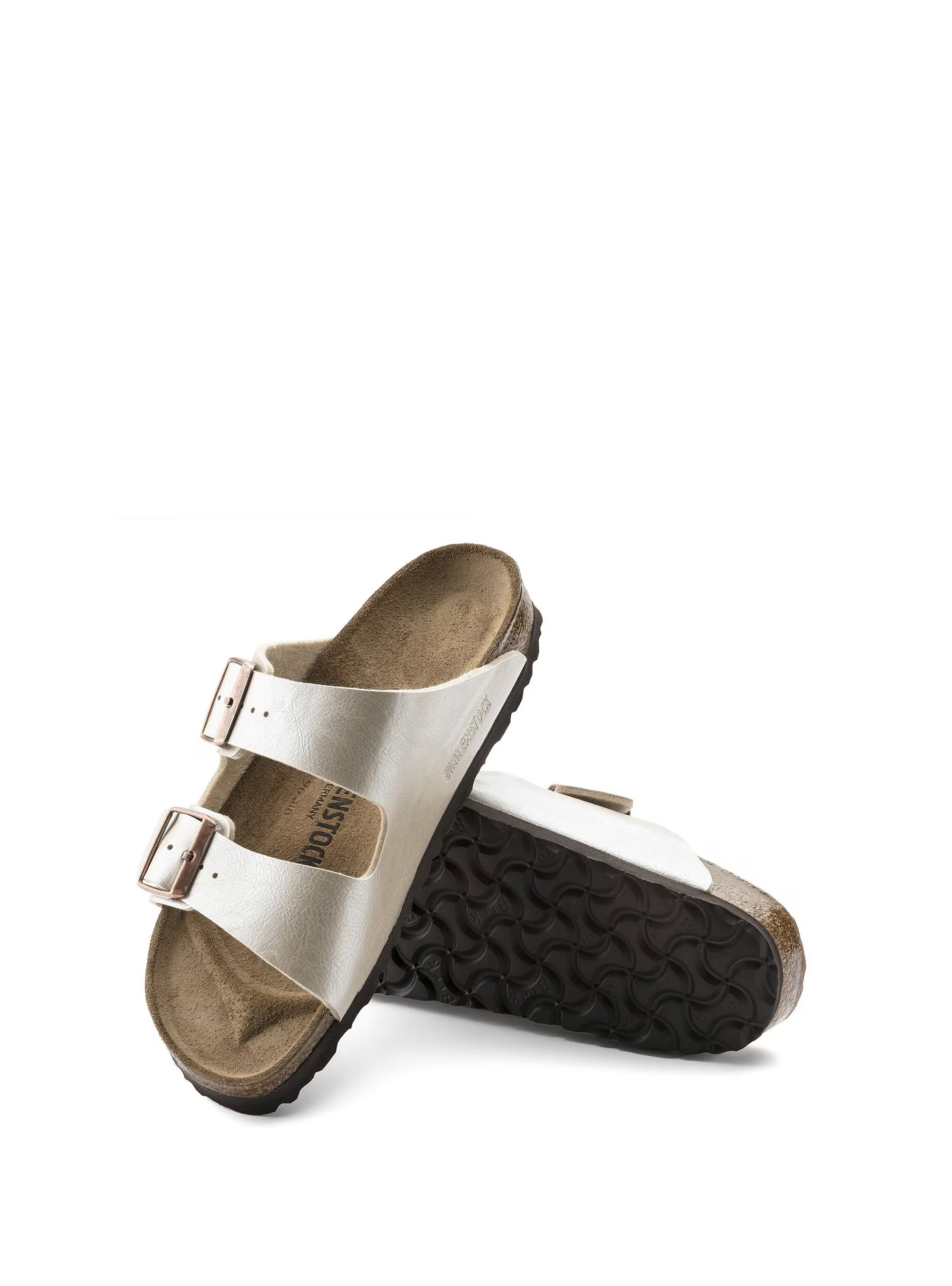 Birkenstock Arizona Birko Flor Narrow Fit Sandals - Pearl