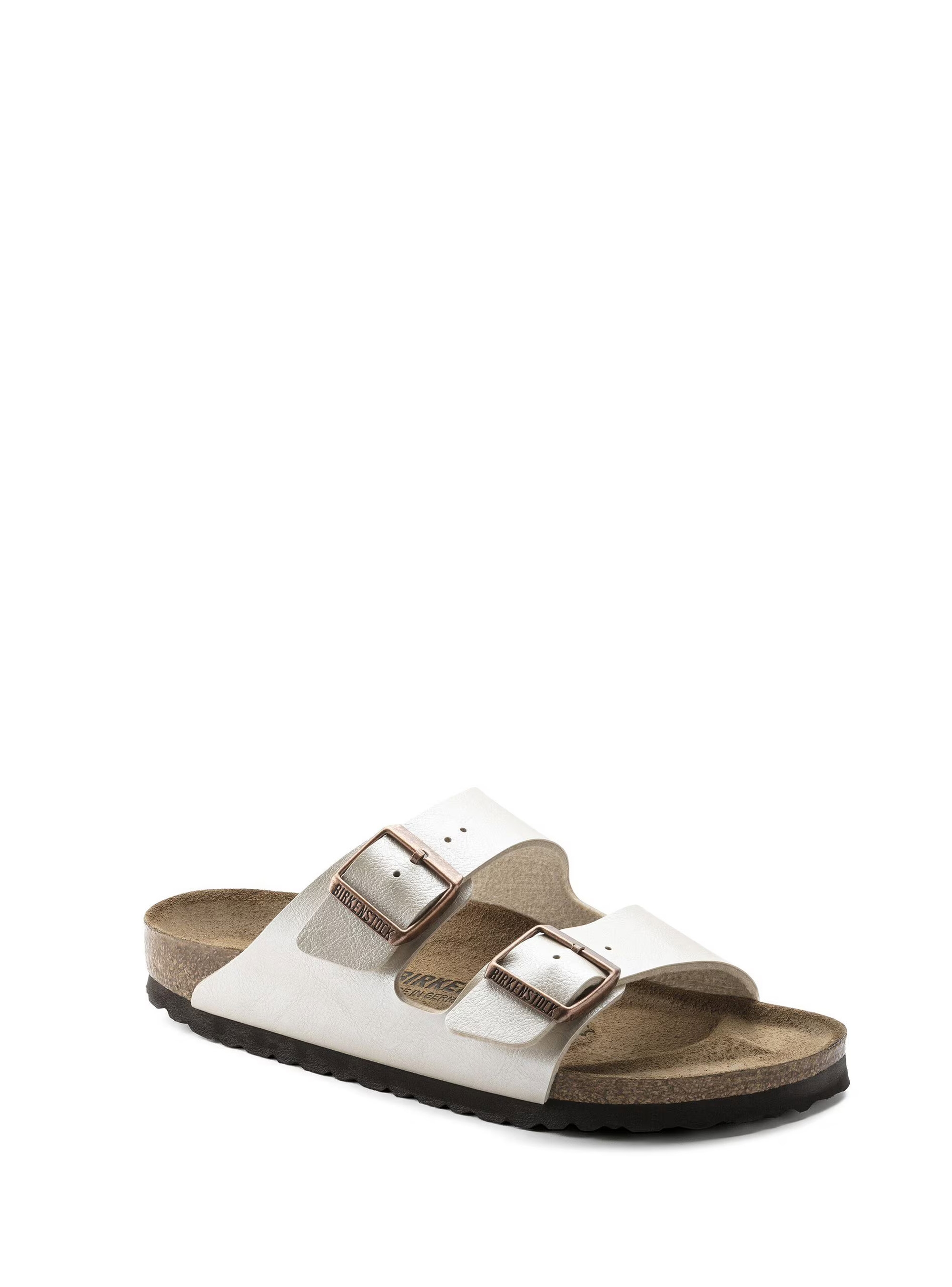 Birkenstock Arizona Birko Flor Narrow Fit Sandals - Pearl