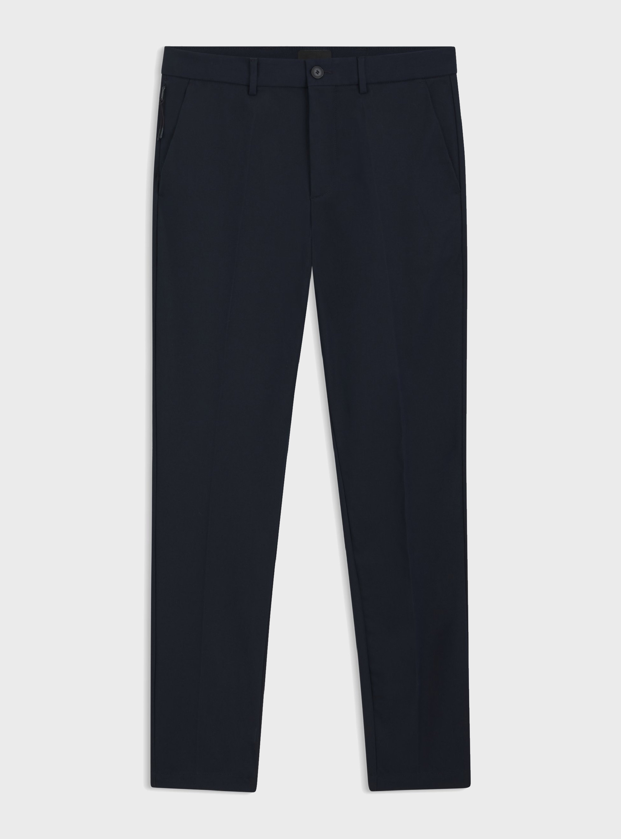 BOSS Slim-Fit Trousers In A Stretch-Cotton Blend P-Kaiton1-Zip - Dark Blue
