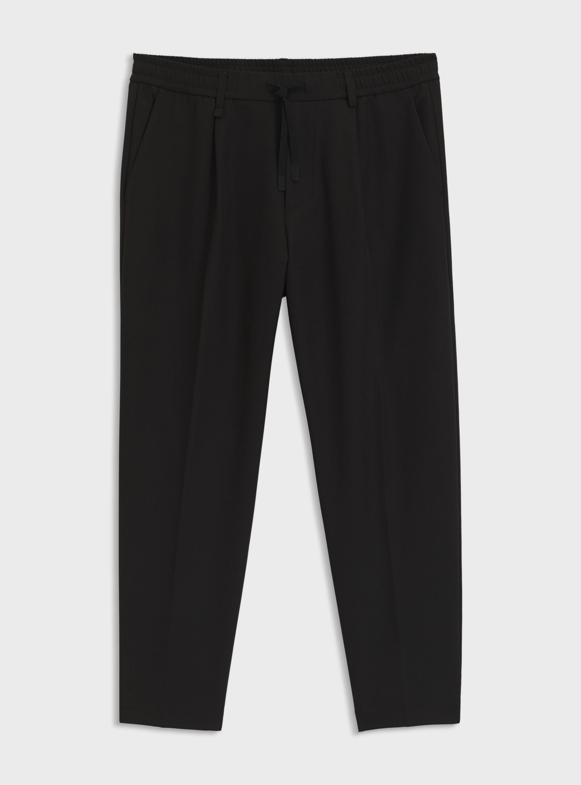BOSS Tapered Fit Water Repellent Trousers T_Convert-Pleat - Black