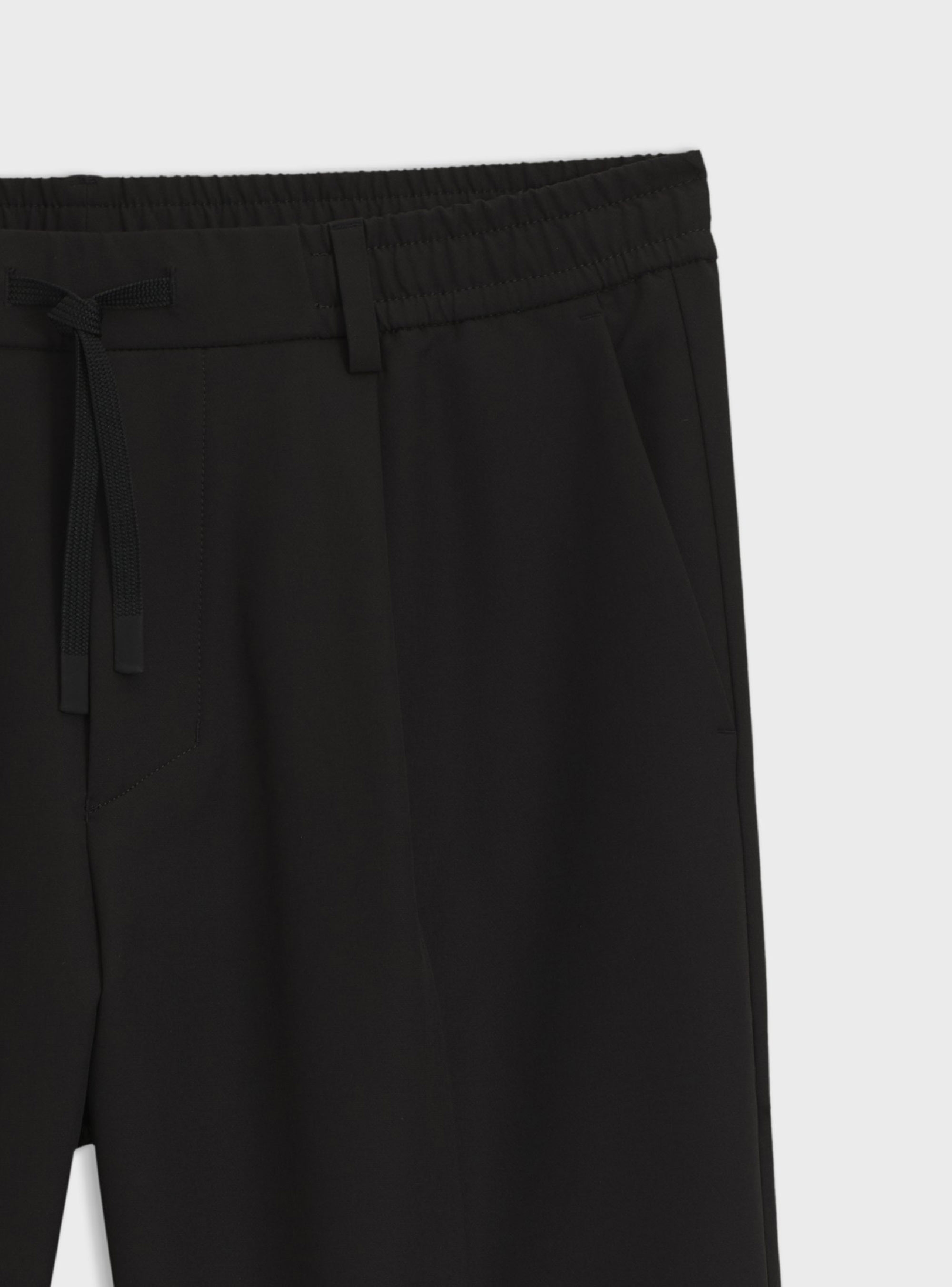 BOSS Tapered Fit Water Repellent Trousers T_Convert-Pleat - Black