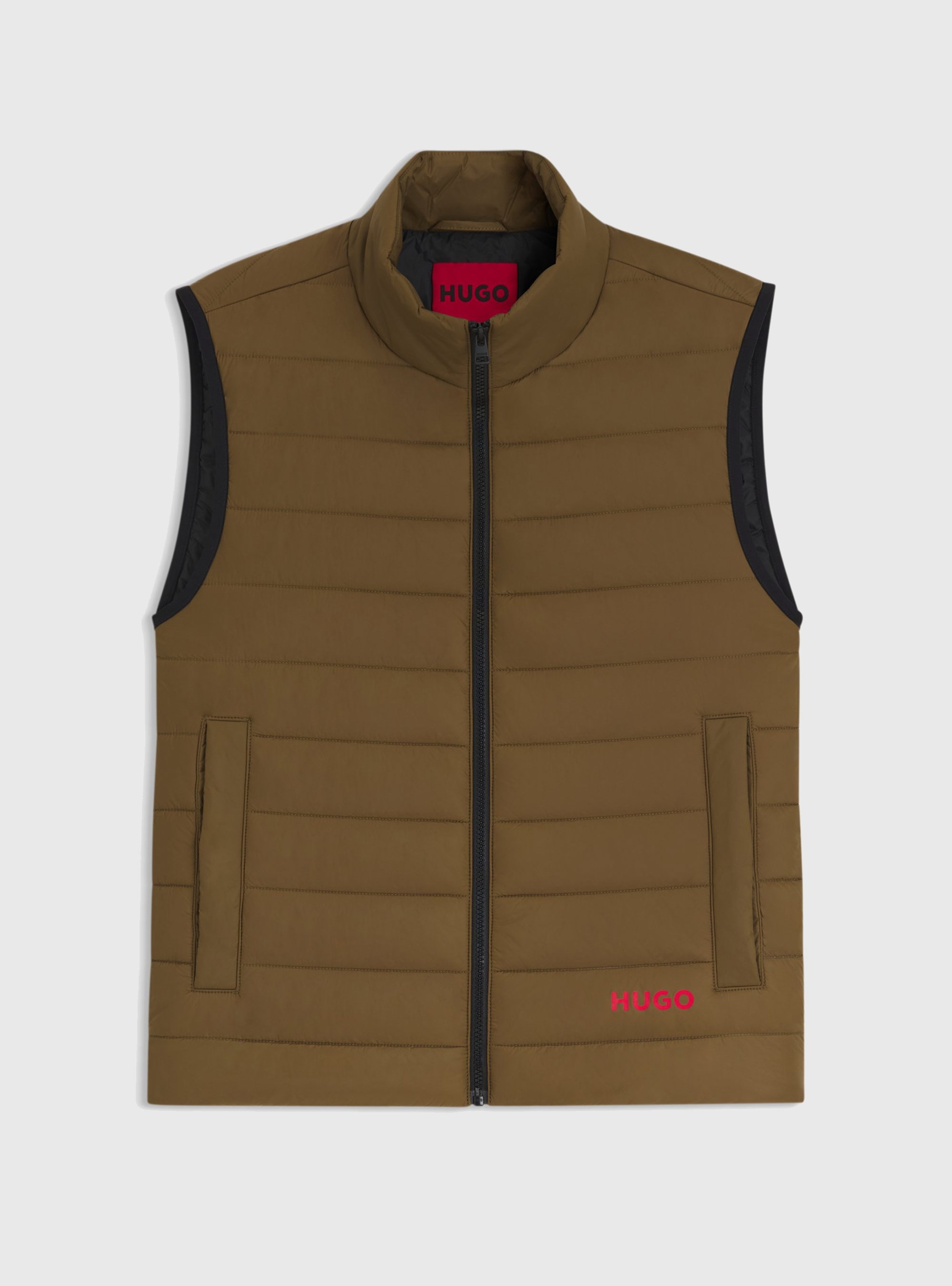 HUGO Water-Repellent Gilet Brentino2521 - Olive 