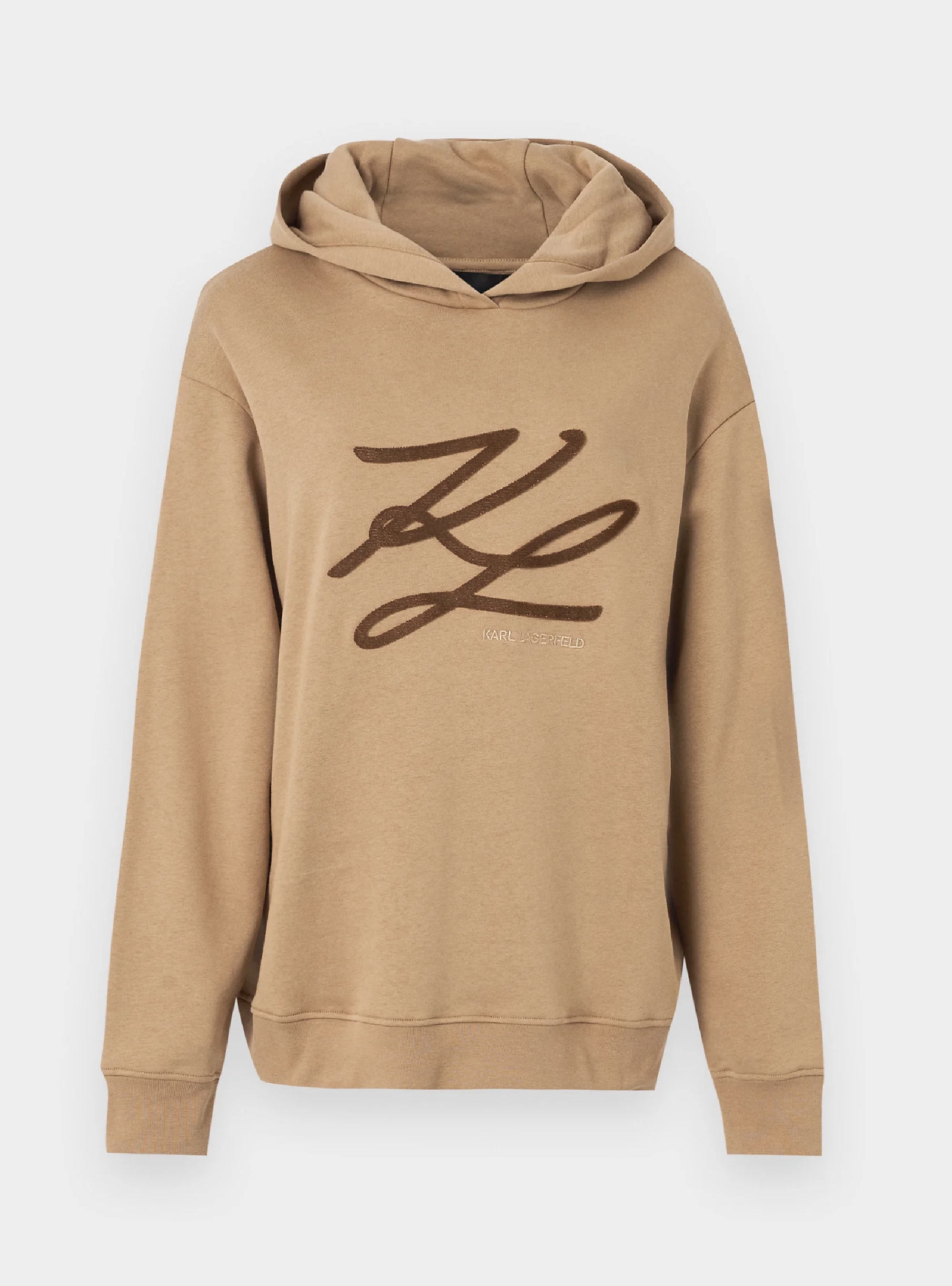 Karl Lagerfeld Autograph Hoodie - Beige