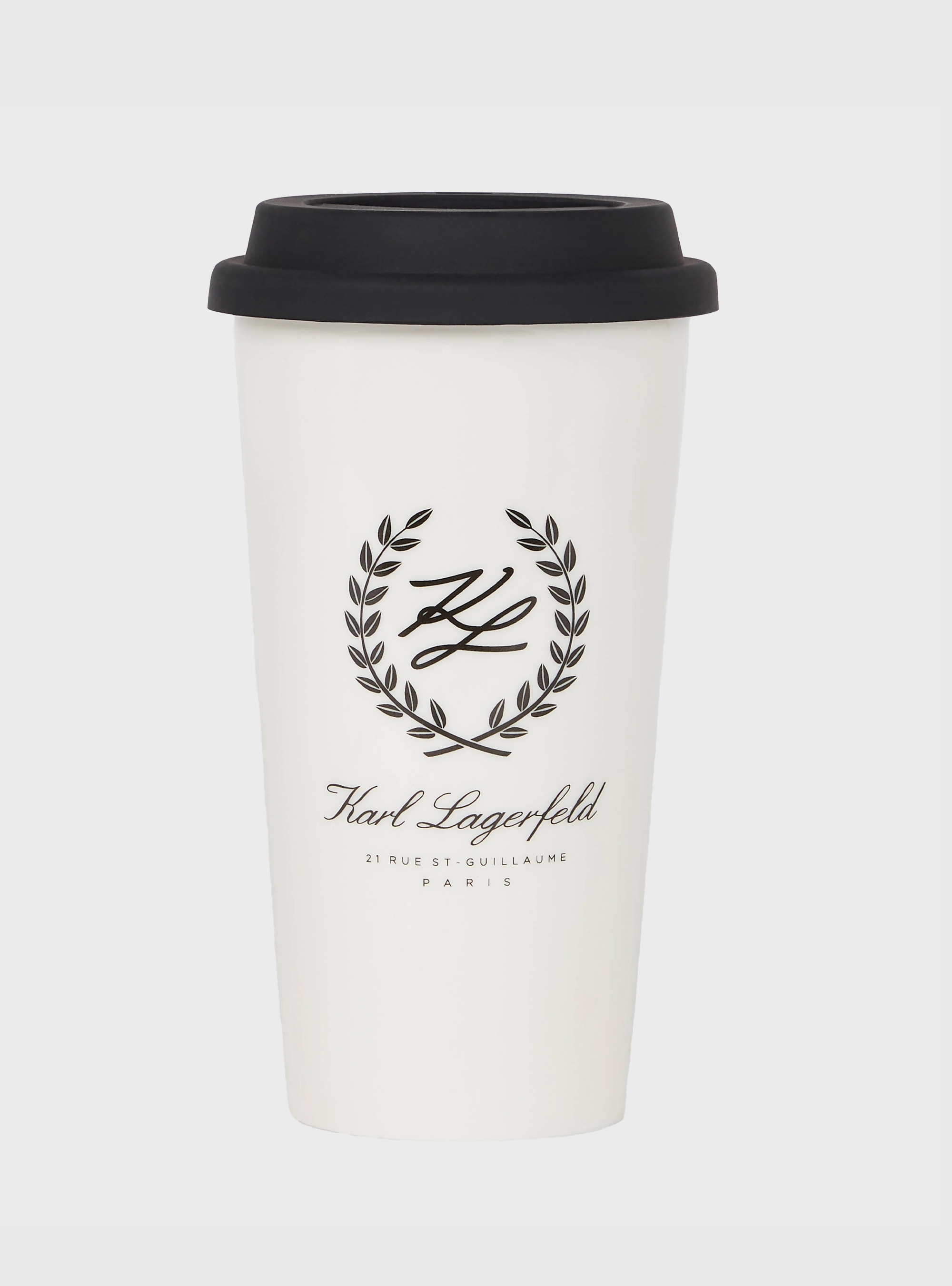 Karl Lagerfeld Hotel Karl Ceramic Travel Mug - Cream