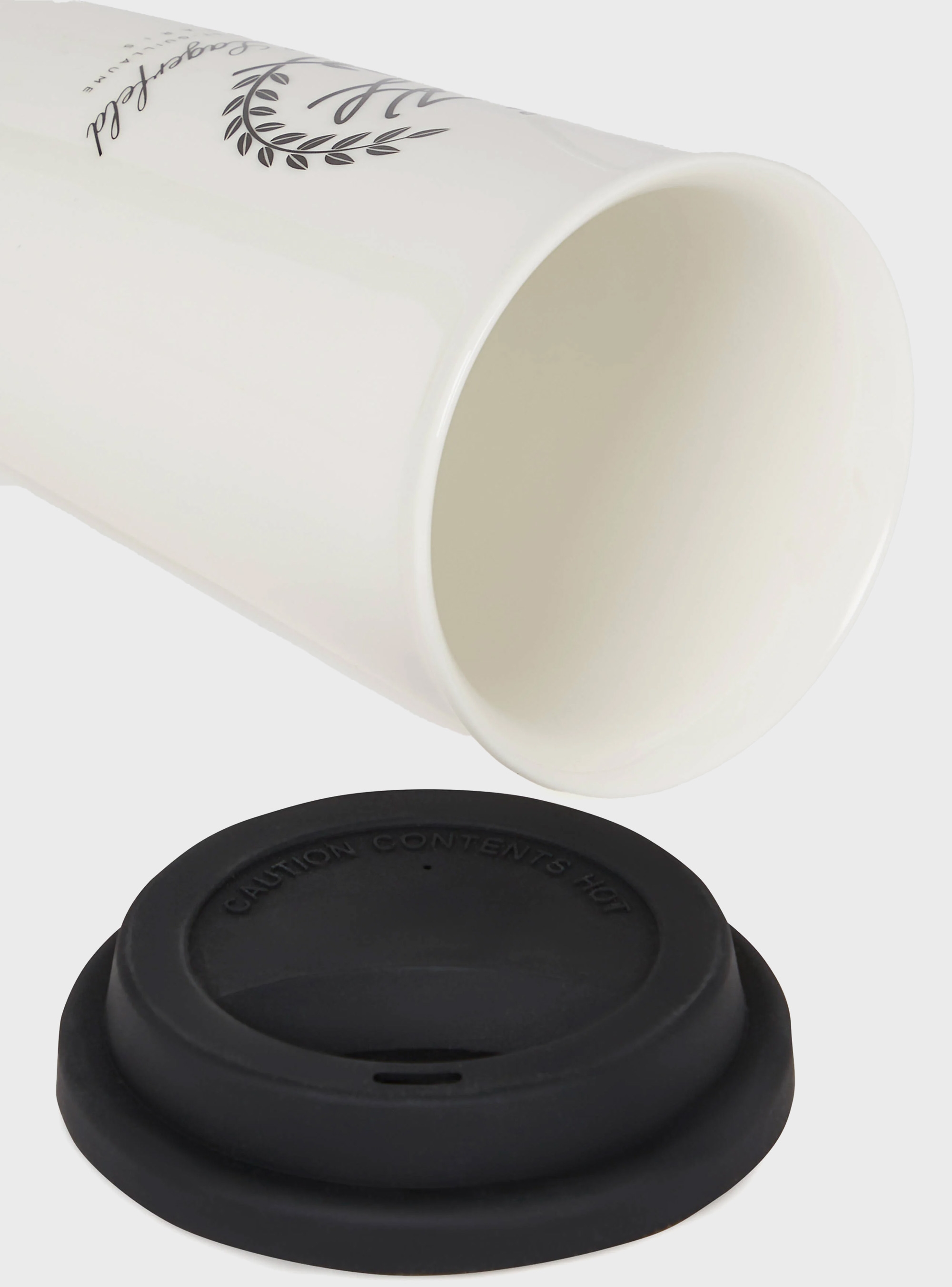 Karl Lagerfeld Hotel Karl Ceramic Travel Mug - Cream