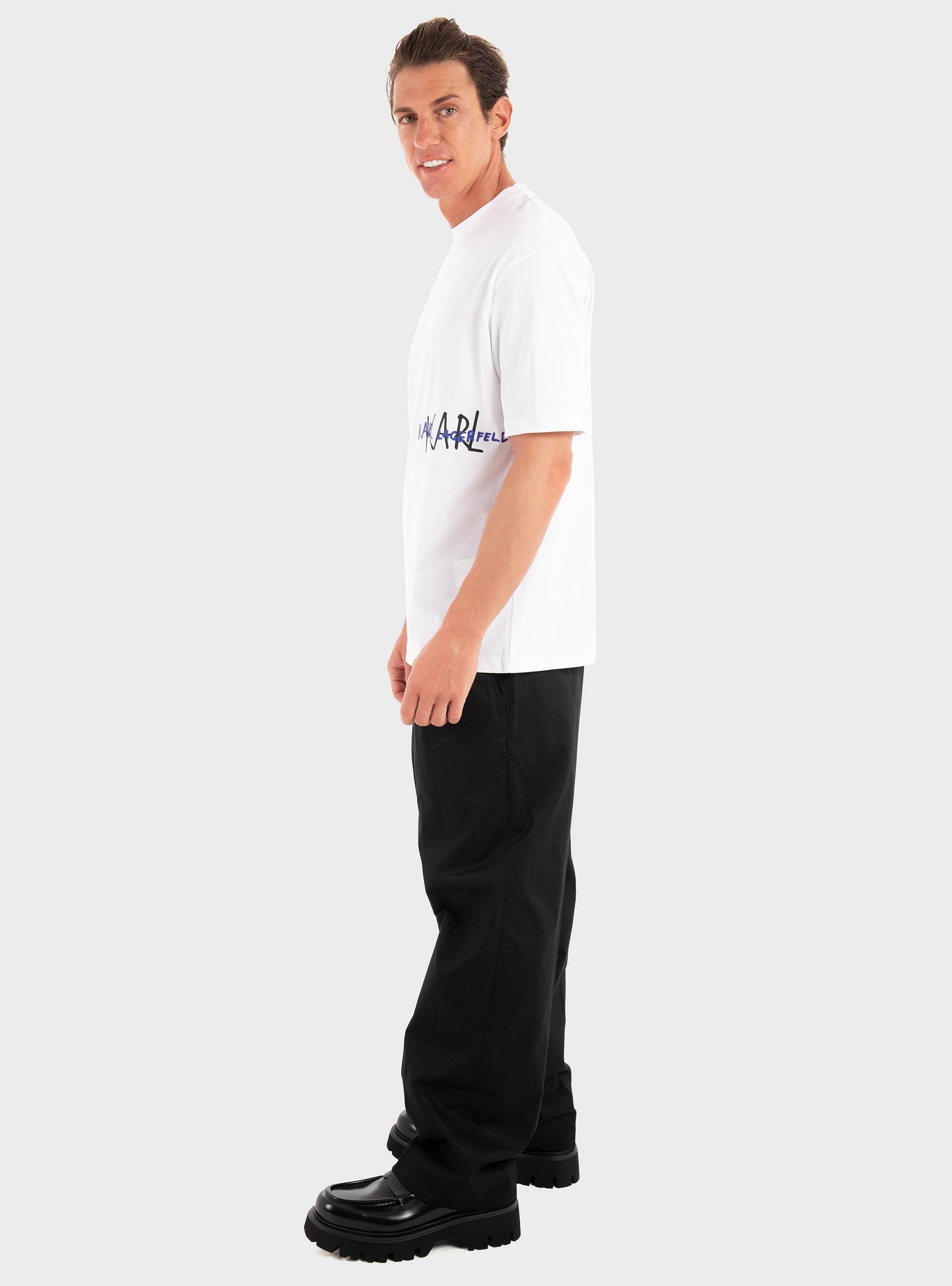 Karl Lagerfeld Loose Fit T-Shirt - White