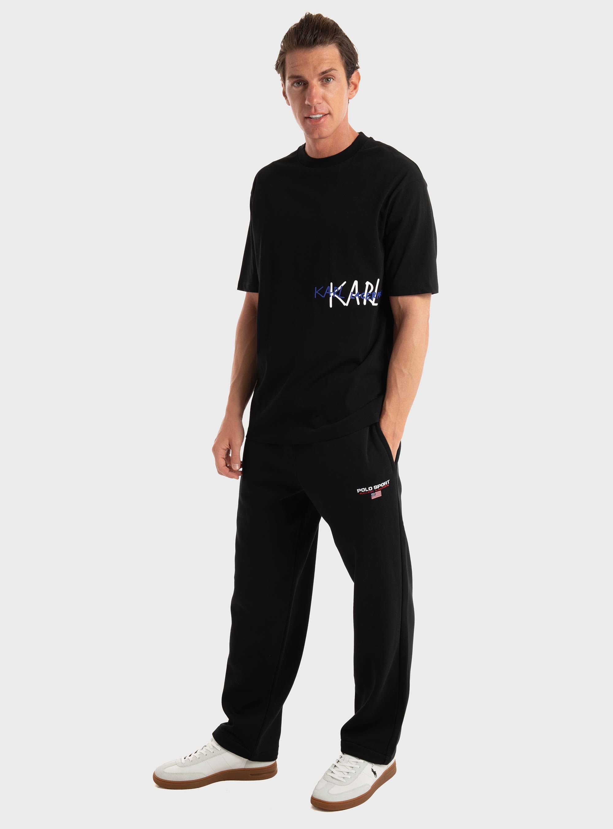 Karl Lagerfeld Loose Fit T-Shirt - Black