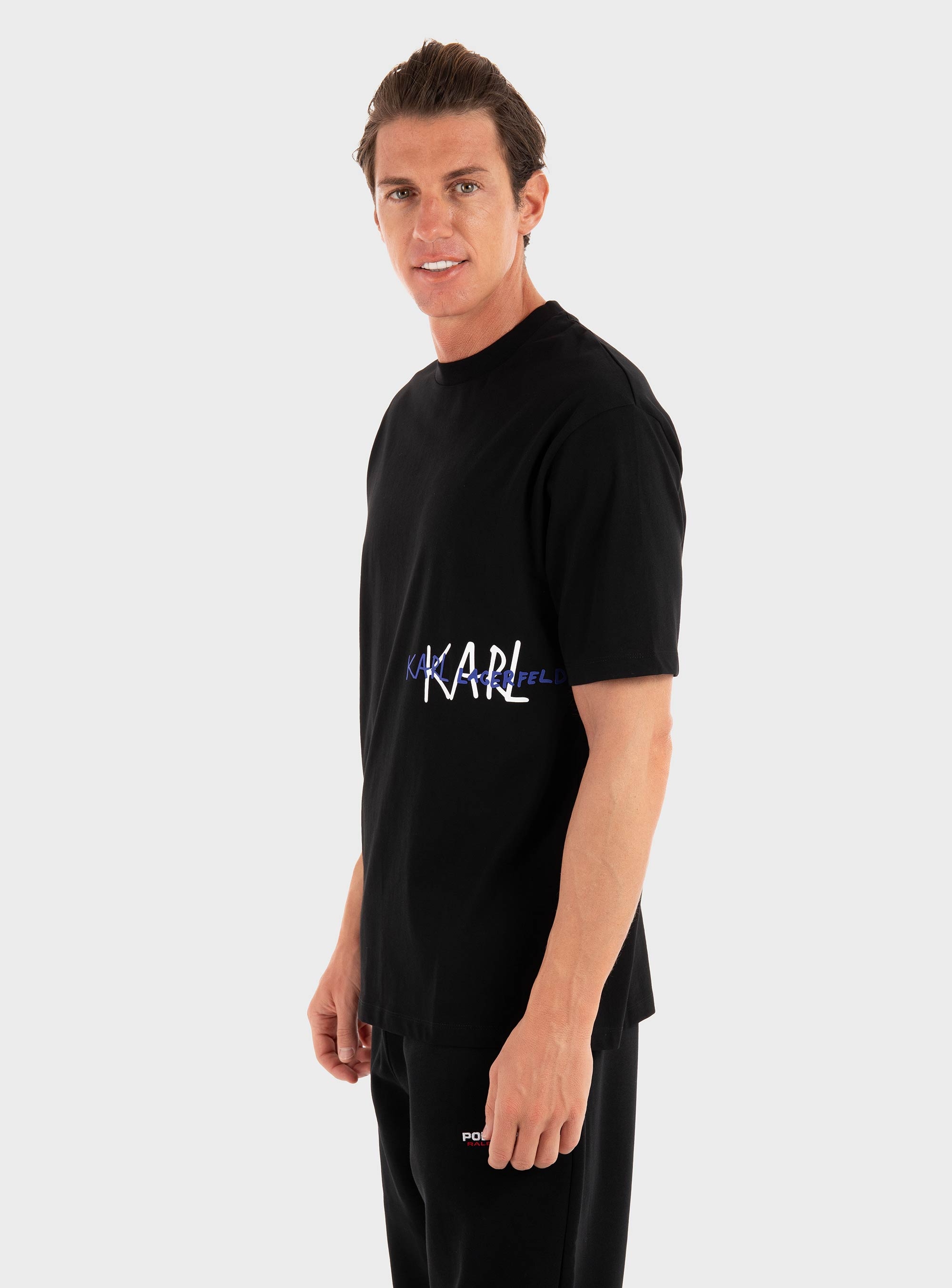 Karl Lagerfeld Loose Fit T-Shirt - Black