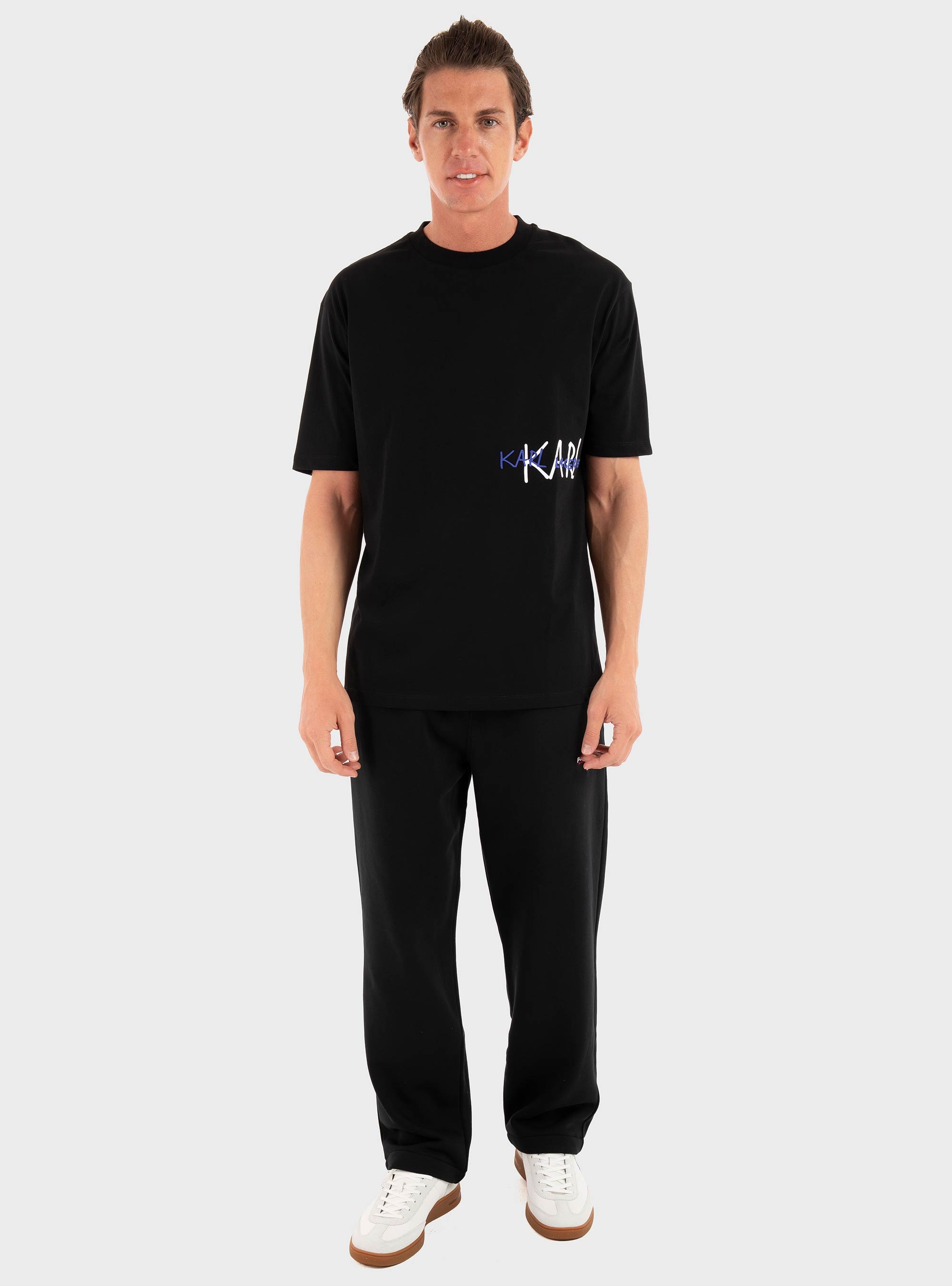 Karl Lagerfeld Loose Fit T-Shirt - Black