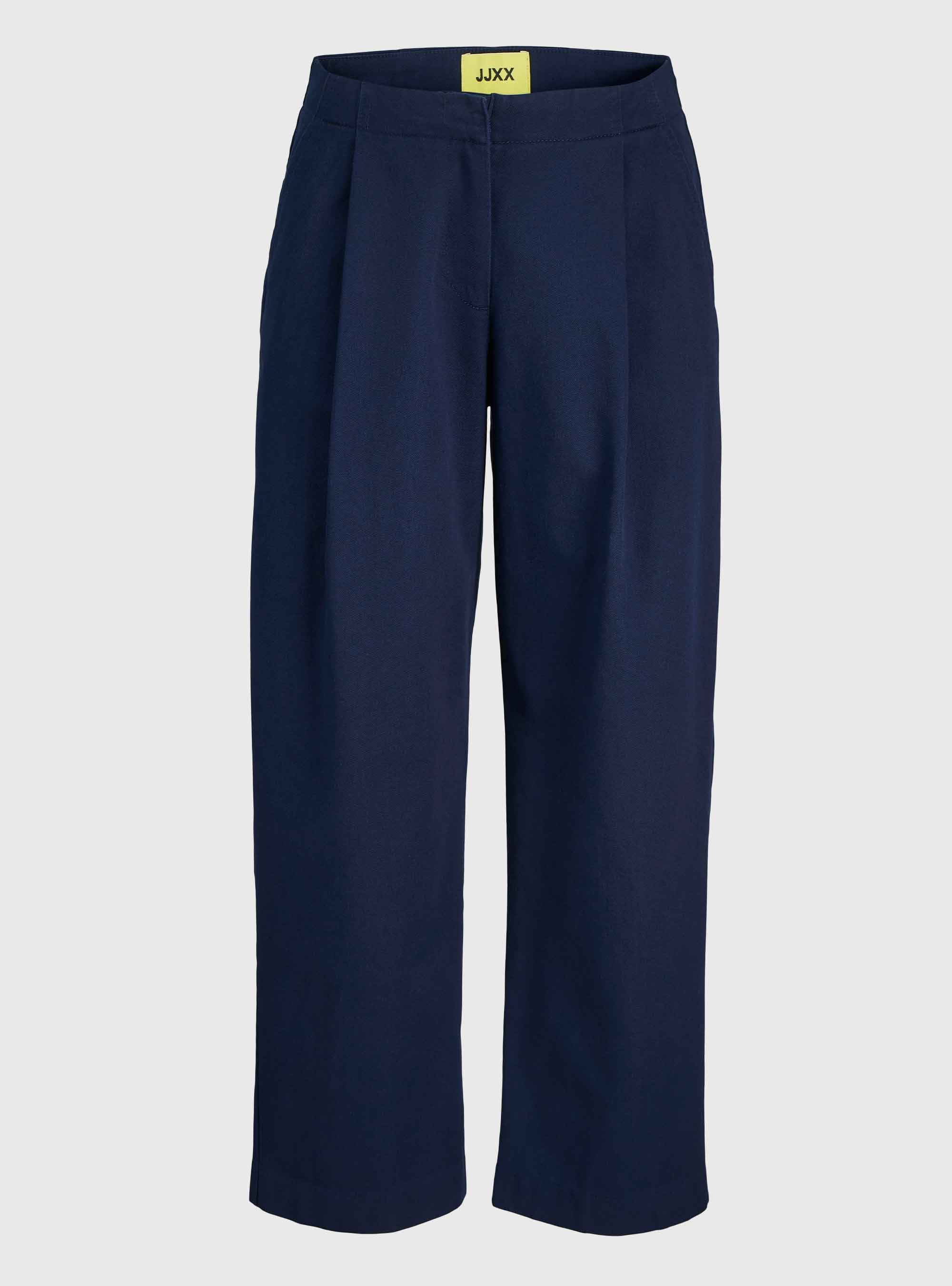 JJXX Maddy Barrel Mid Waist Pants - Blue