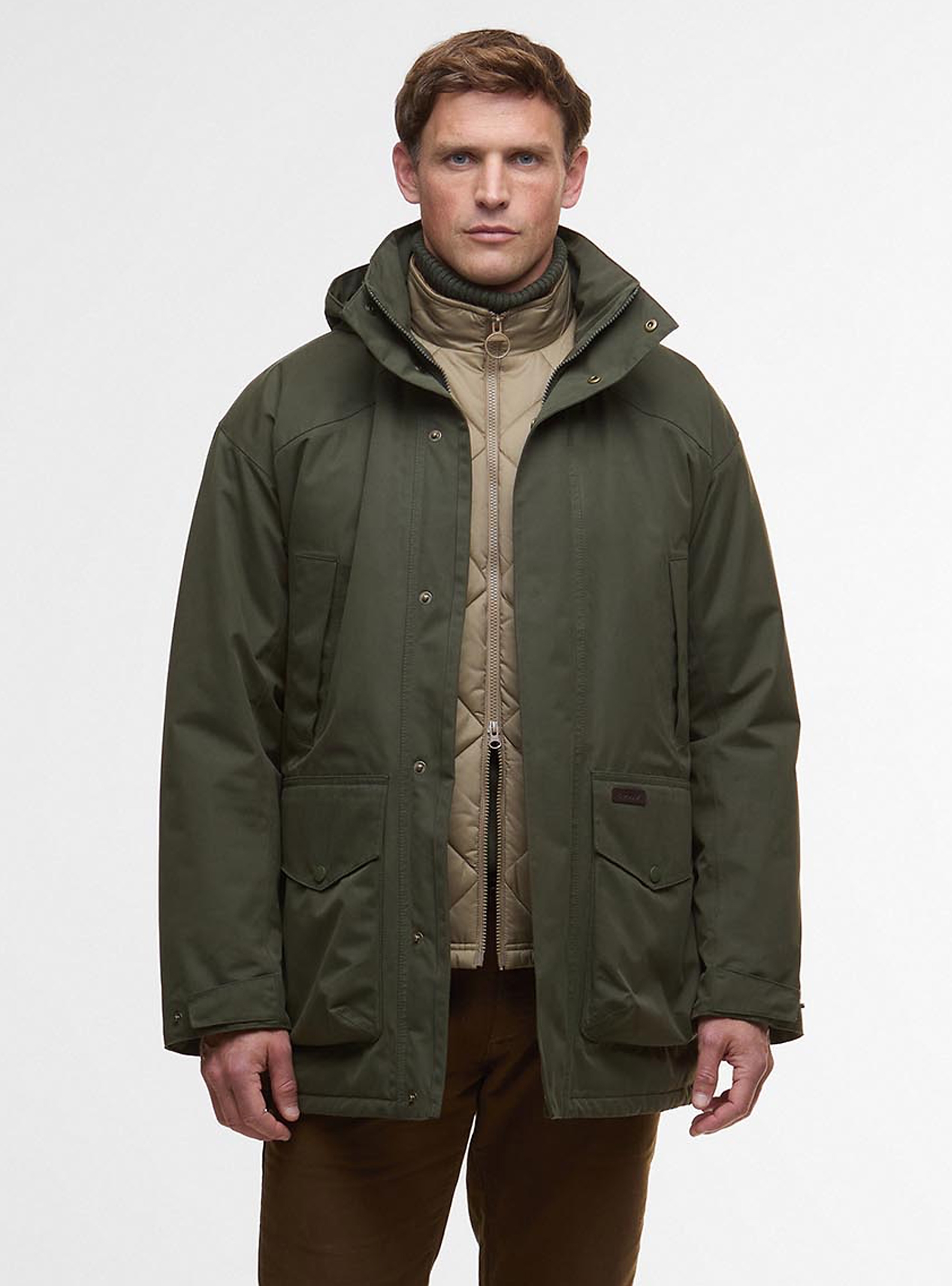 Barbour Farlam Waterproof Jacket - Olive 