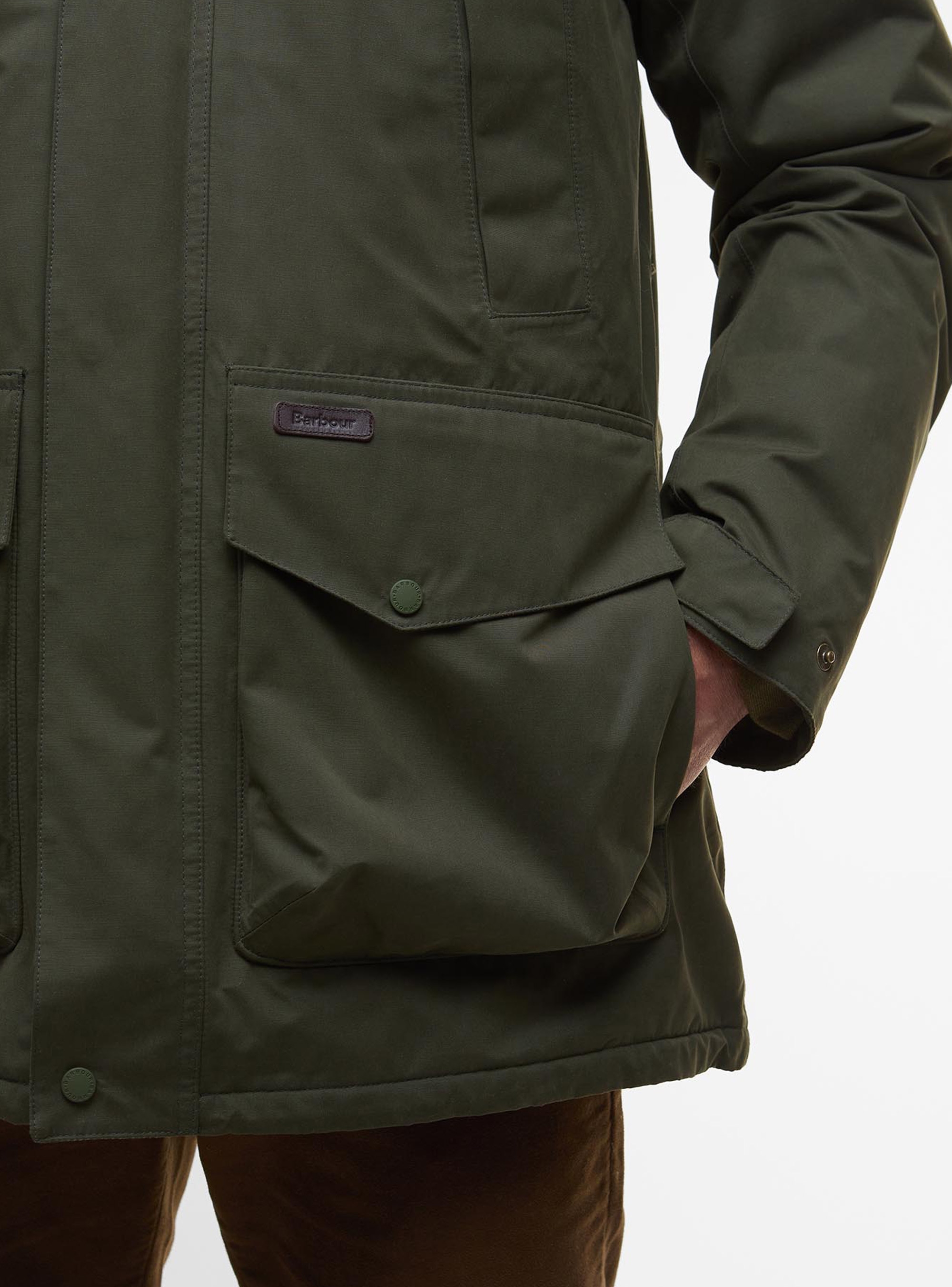 Barbour Farlam Waterproof Jacket - Olive 
