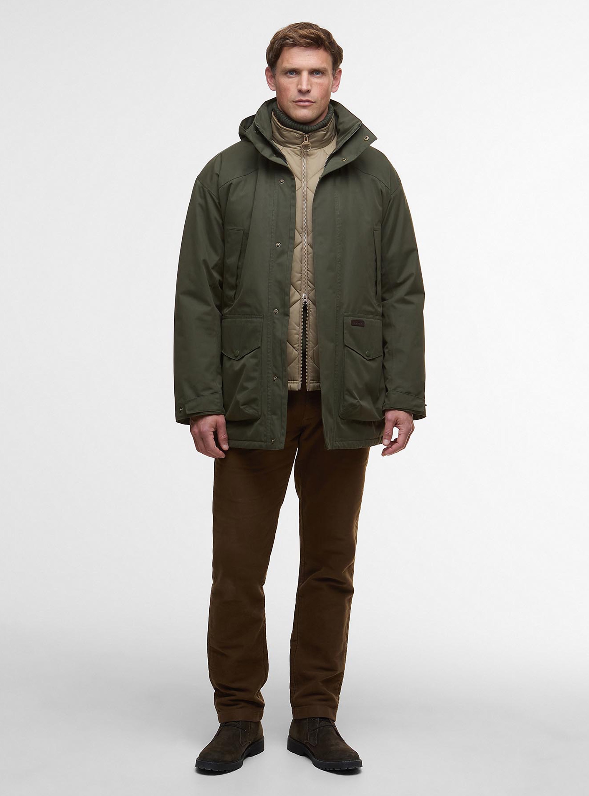 Barbour Farlam Waterproof Jacket - Olive 