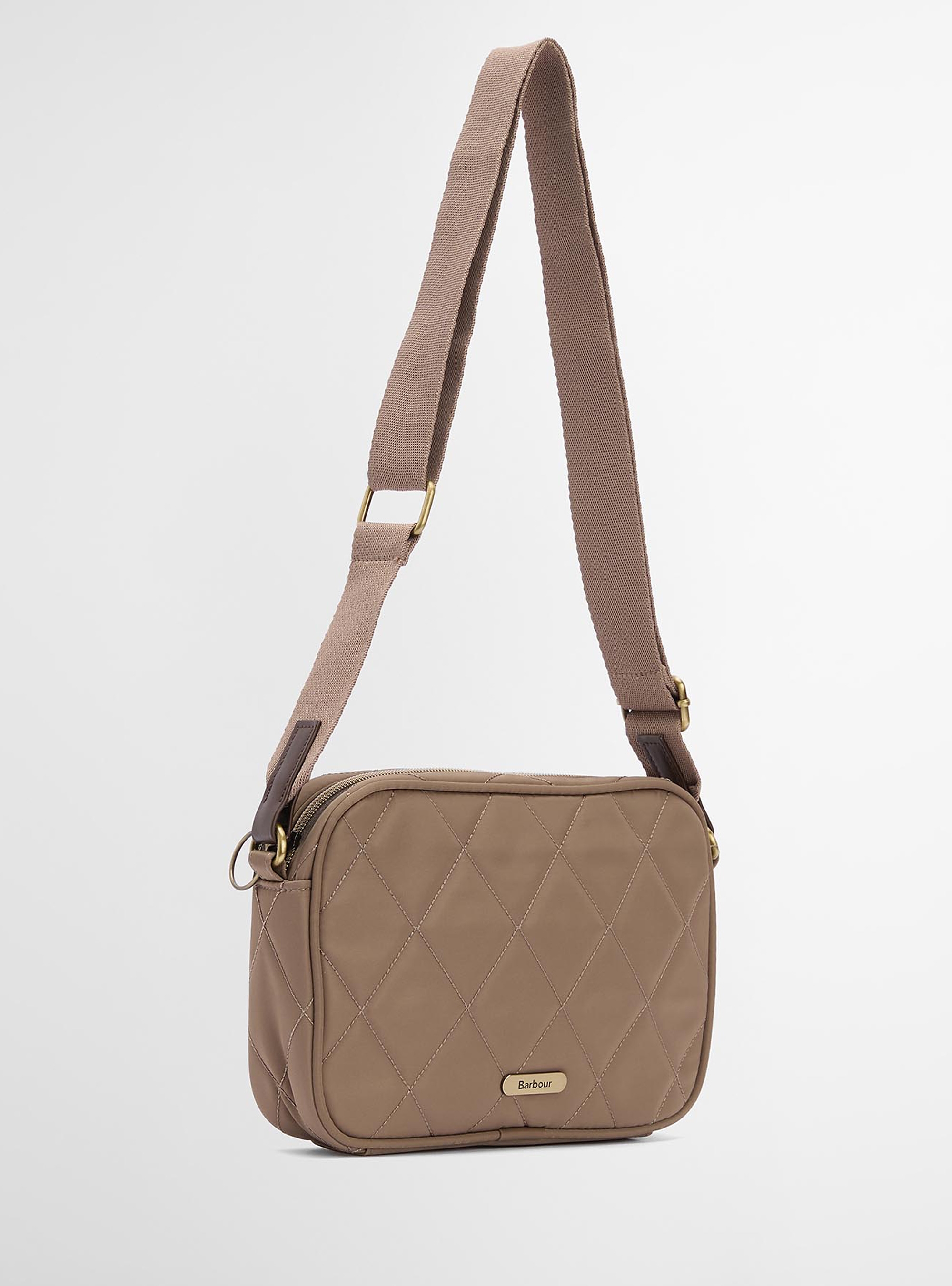 Barbour Quilted Crossbody Bag - Beige