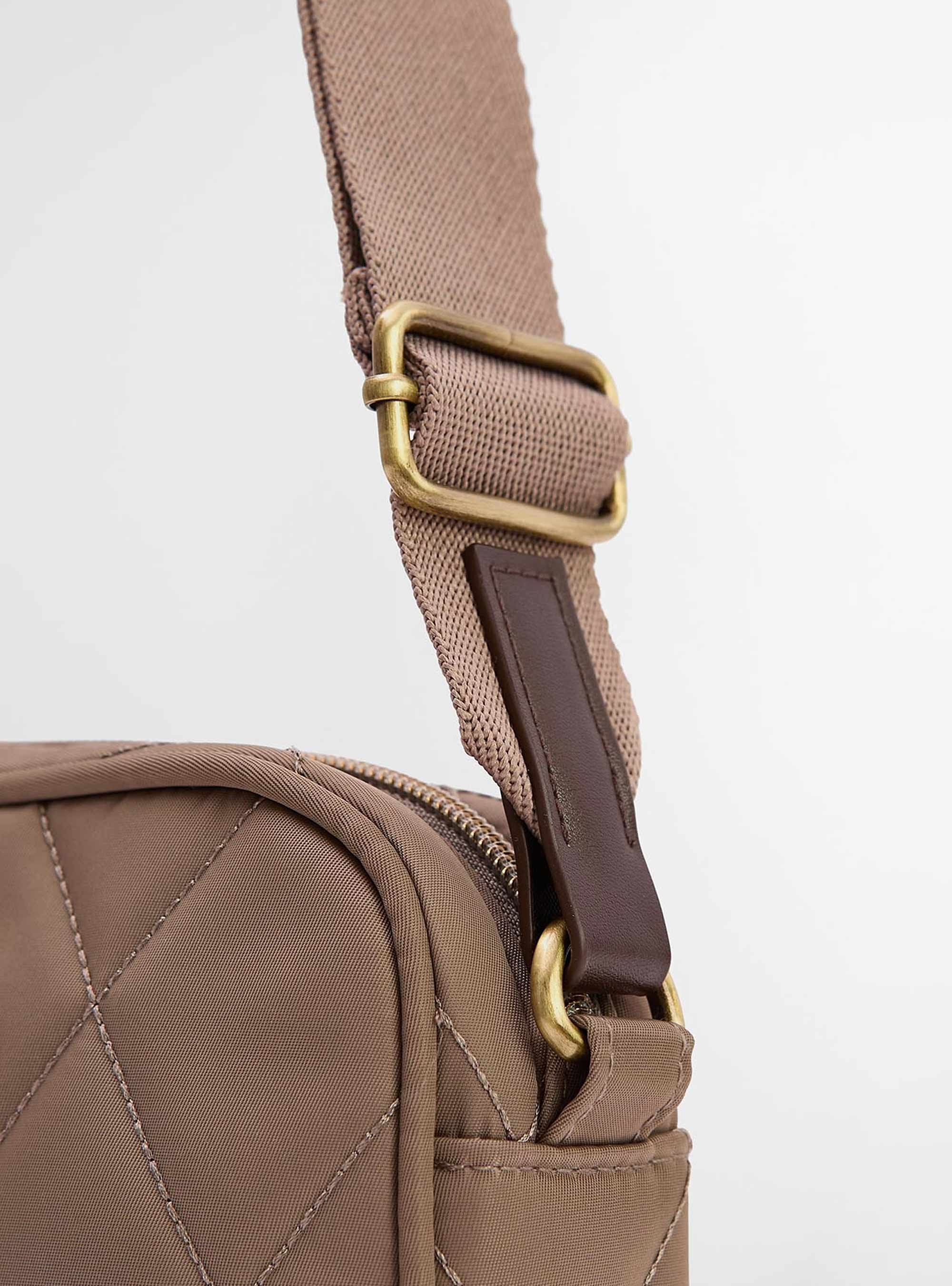 Barbour Quilted Crossbody Bag - Beige
