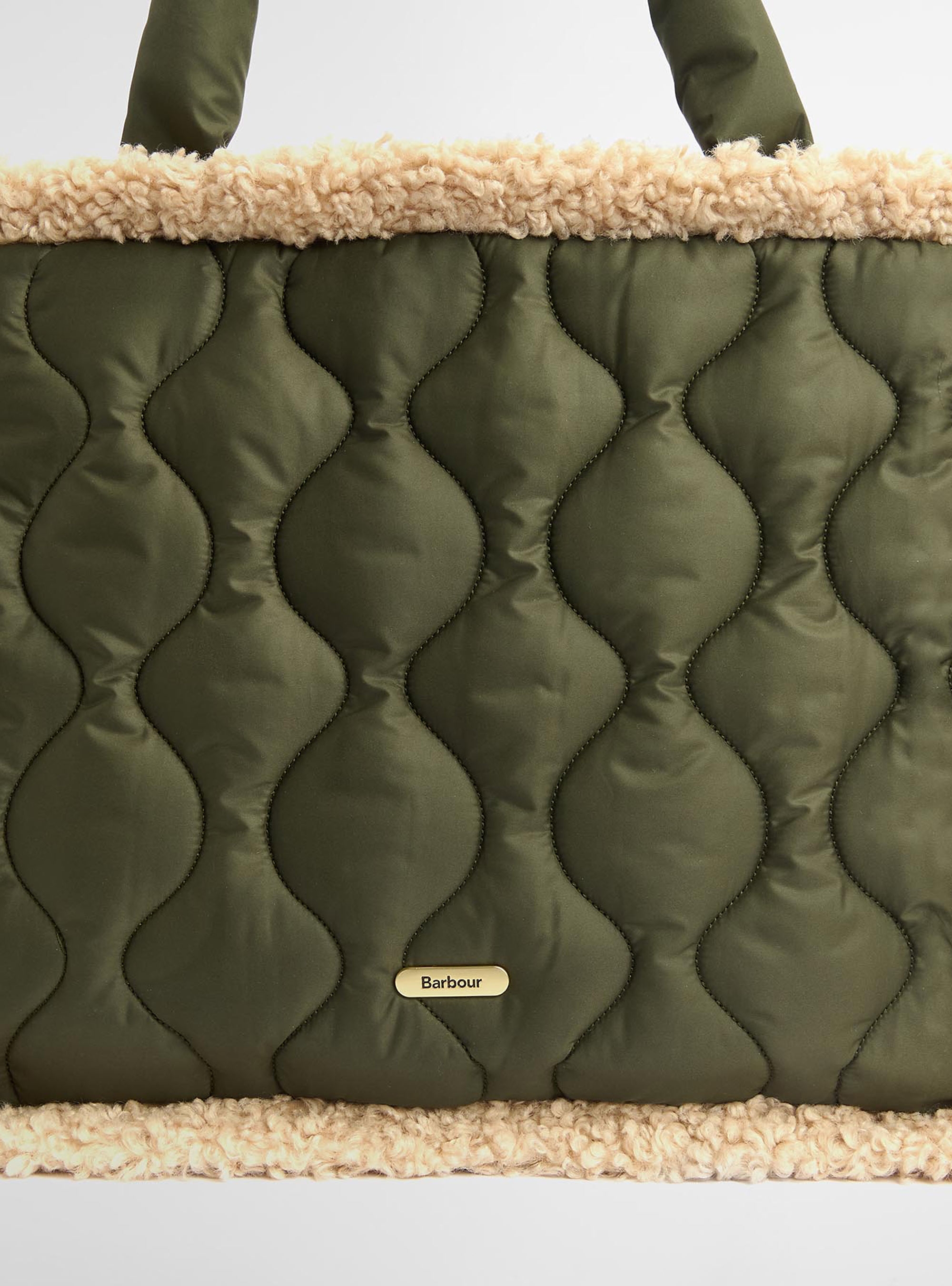 Barbour Marnie Quilted Tote Bag - Olive 