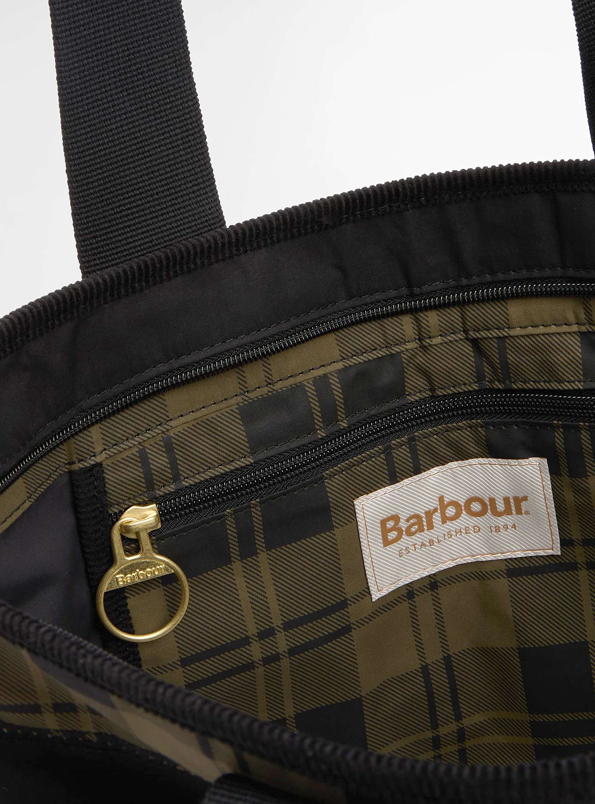 Barbour Mya Patchwork Tote Bag - Olive 