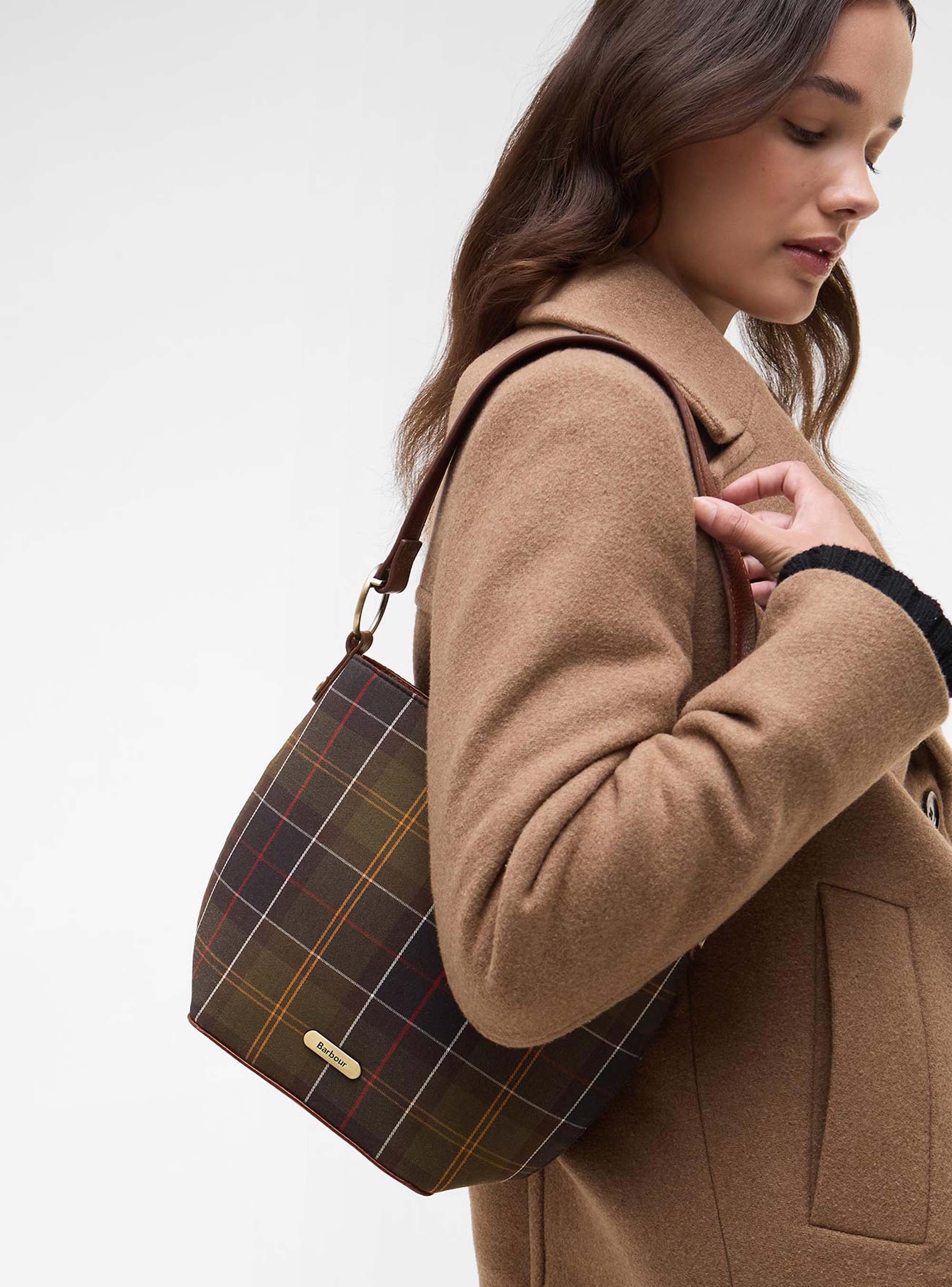 Barbour Cedar Tartan Bucket Bag - Tartan