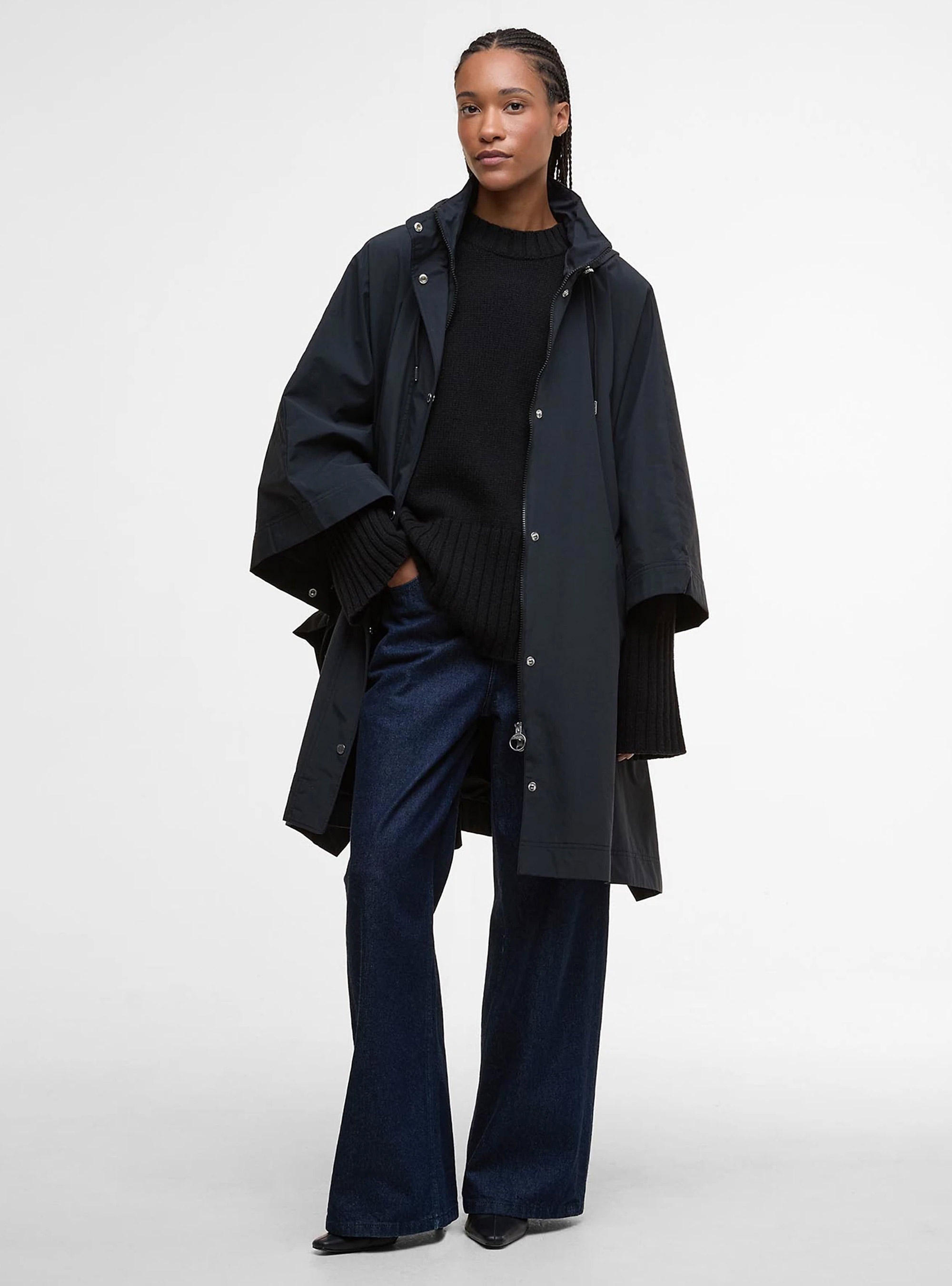 Barbour Everlee Showerproof Cape - Black