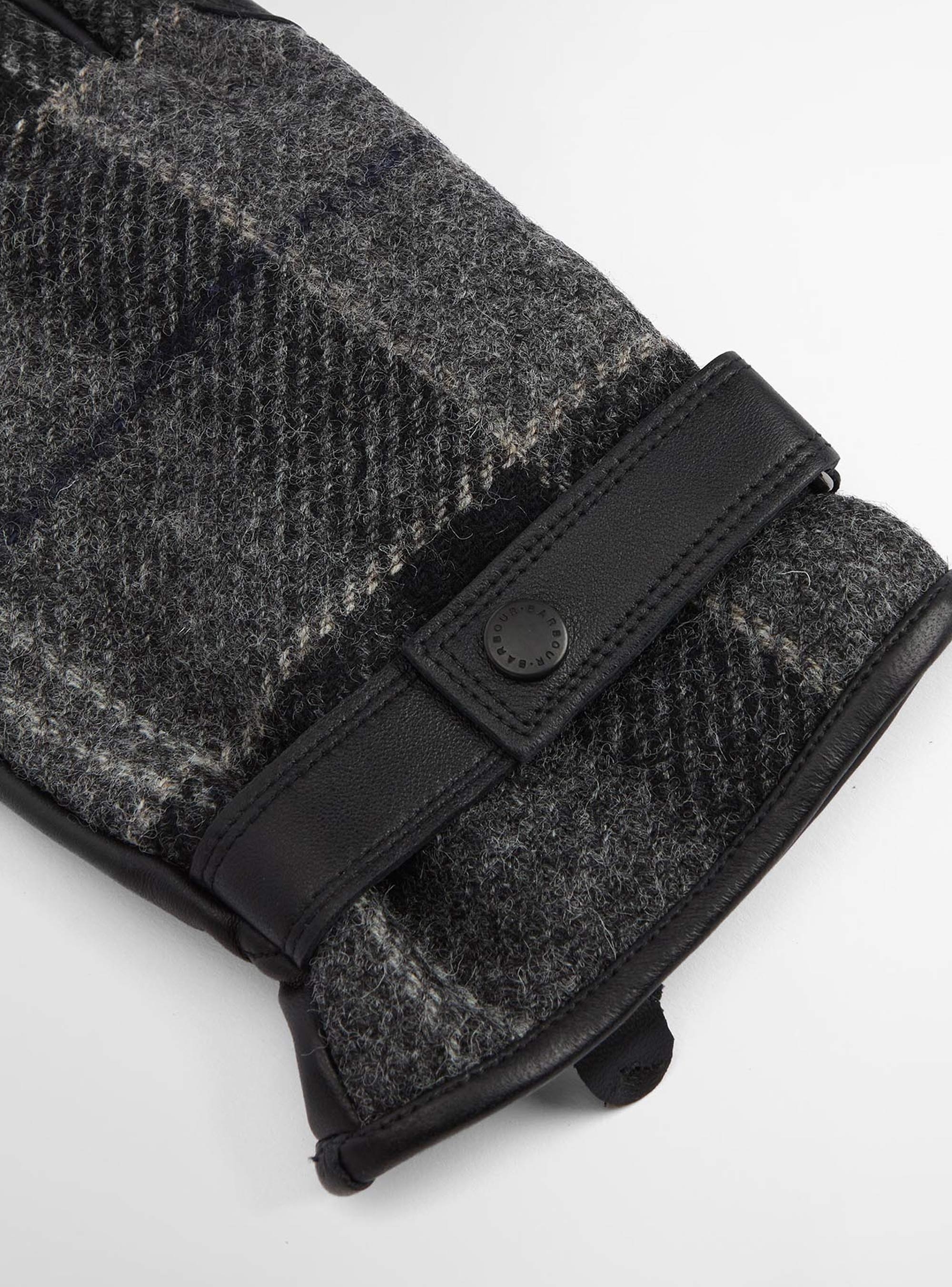Barbour Newbrough Tartan Gloves - Black