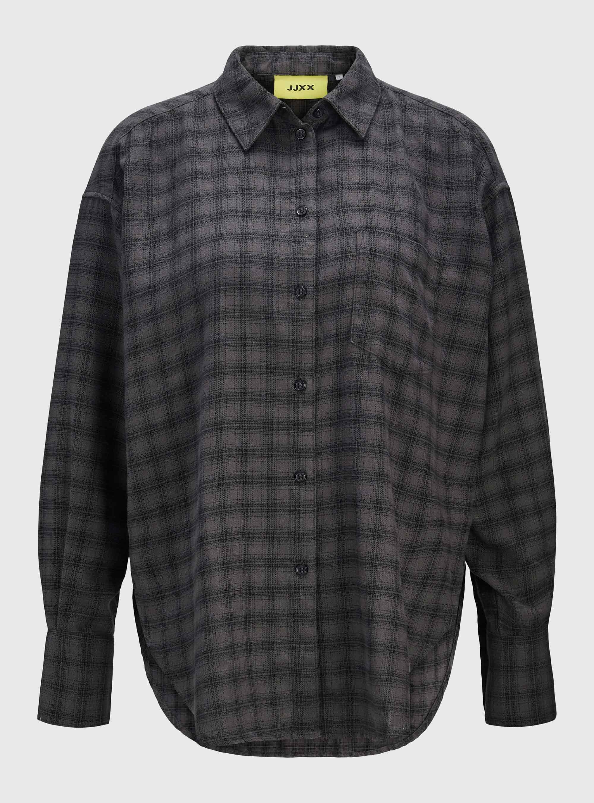 JJXX Jamie Flannel Loose Shirt - Grey
