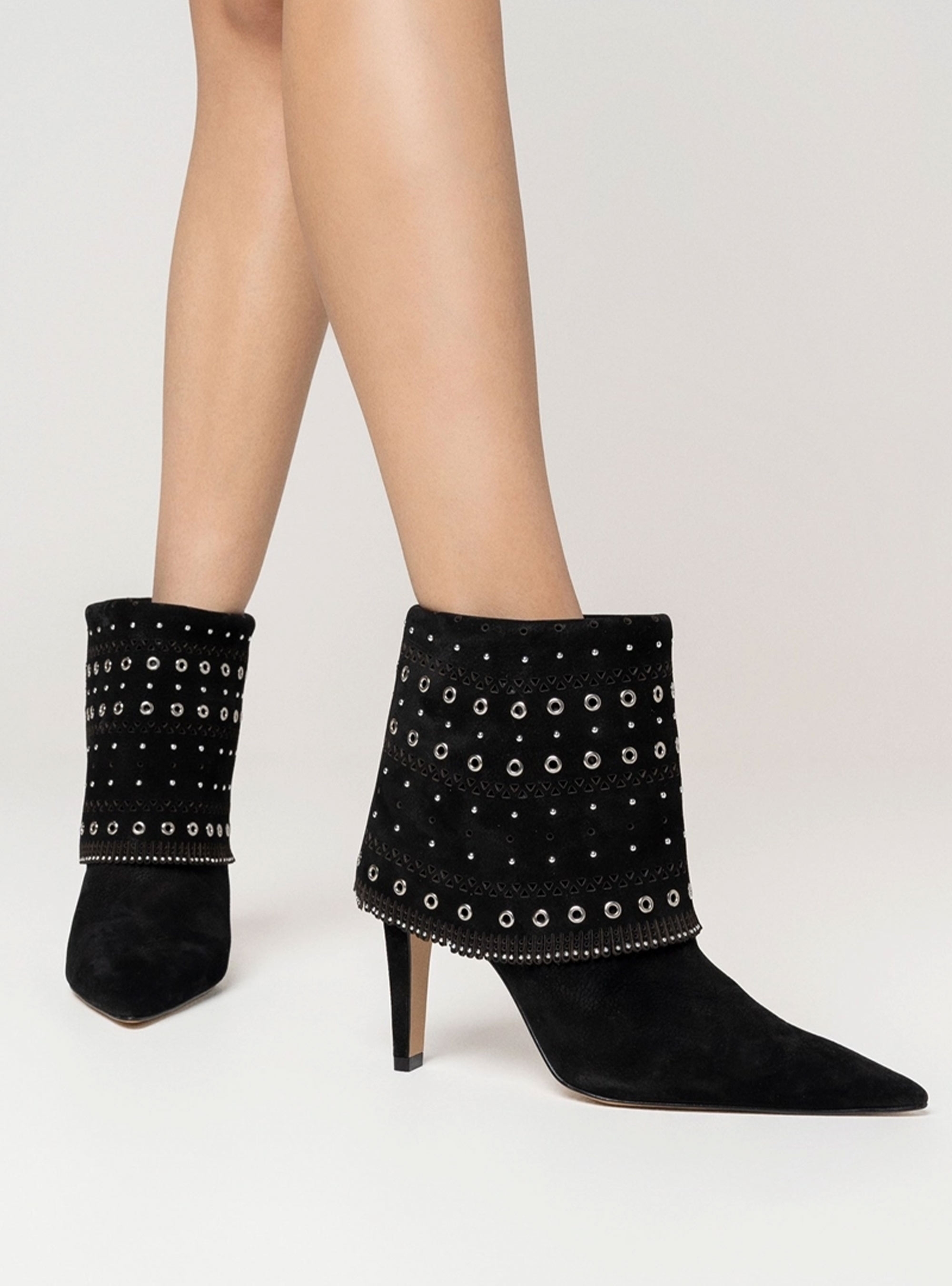 Carrano Leather Ankle Boots - Black