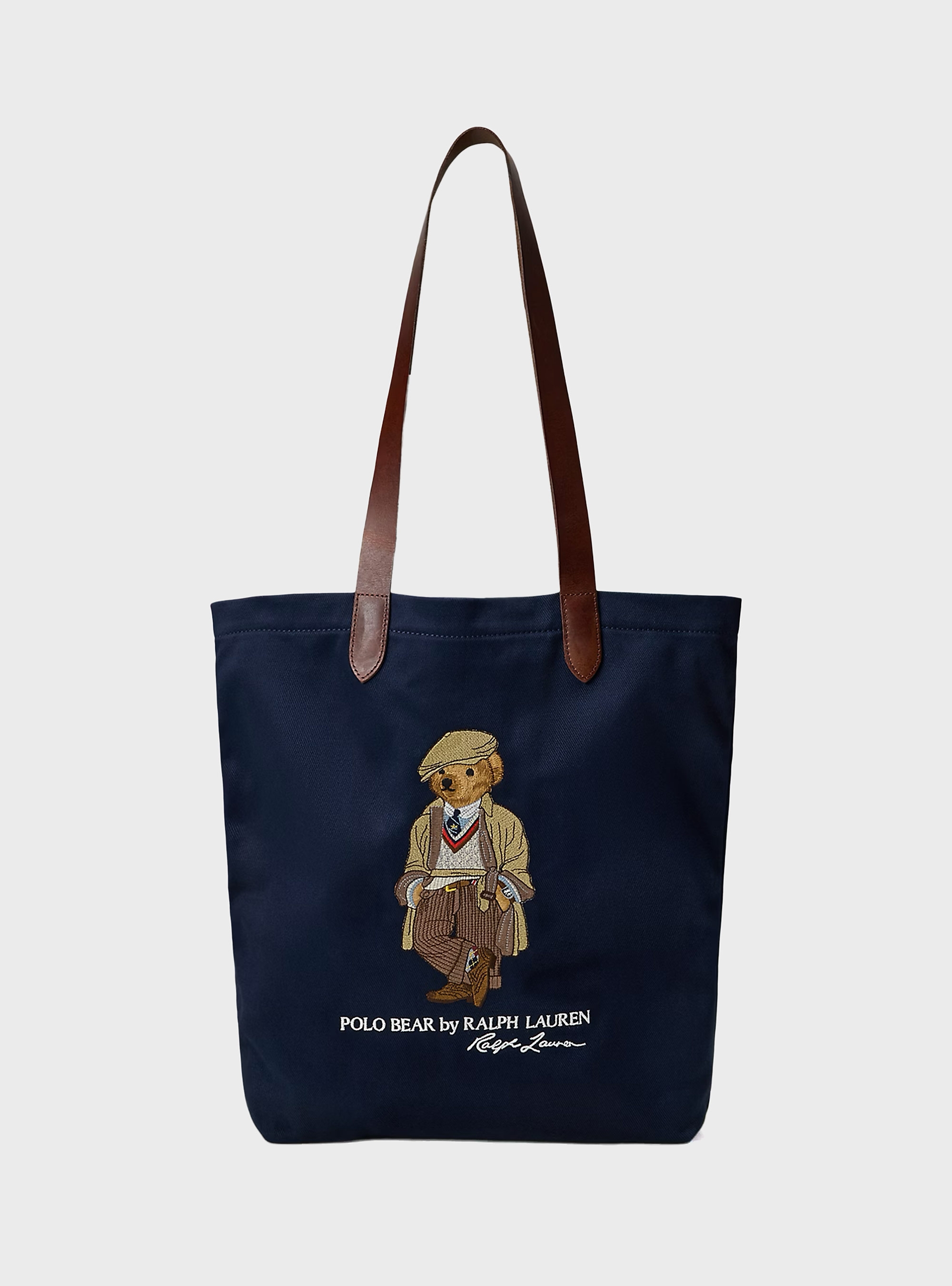 Polo Ralph Lauren Polo Bear Twill Shopper Tote Bag - Navy