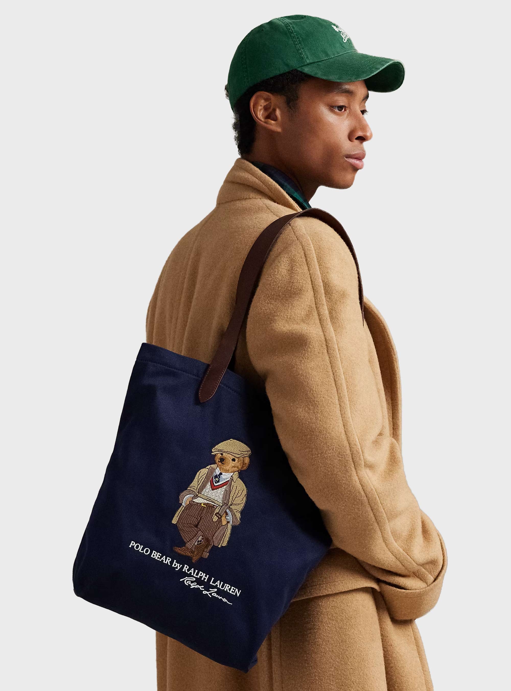 Polo Ralph Lauren Polo Bear Twill Shopper Tote Bag - Navy