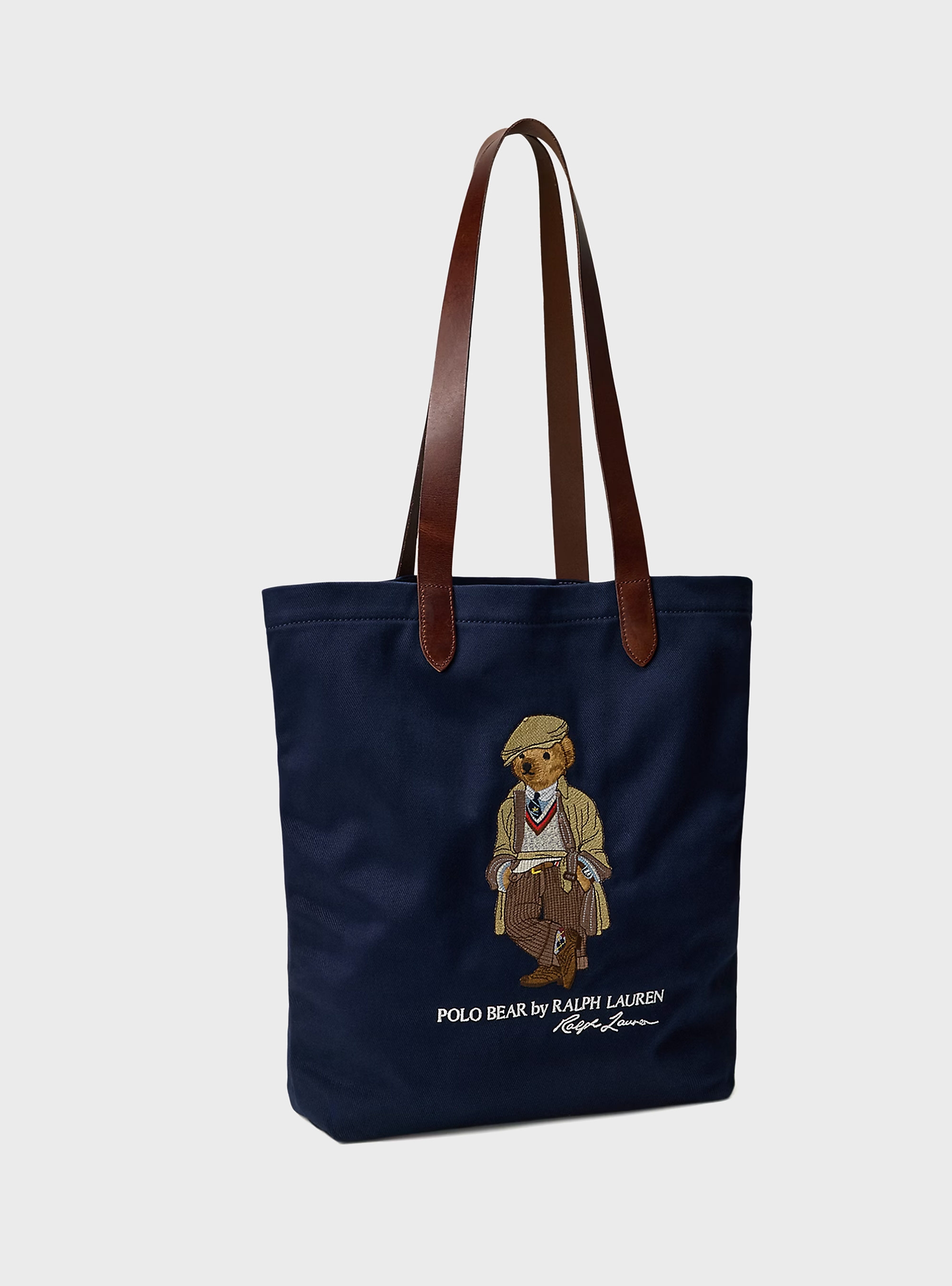 Polo Ralph Lauren Polo Bear Twill Shopper Tote Bag - Navy