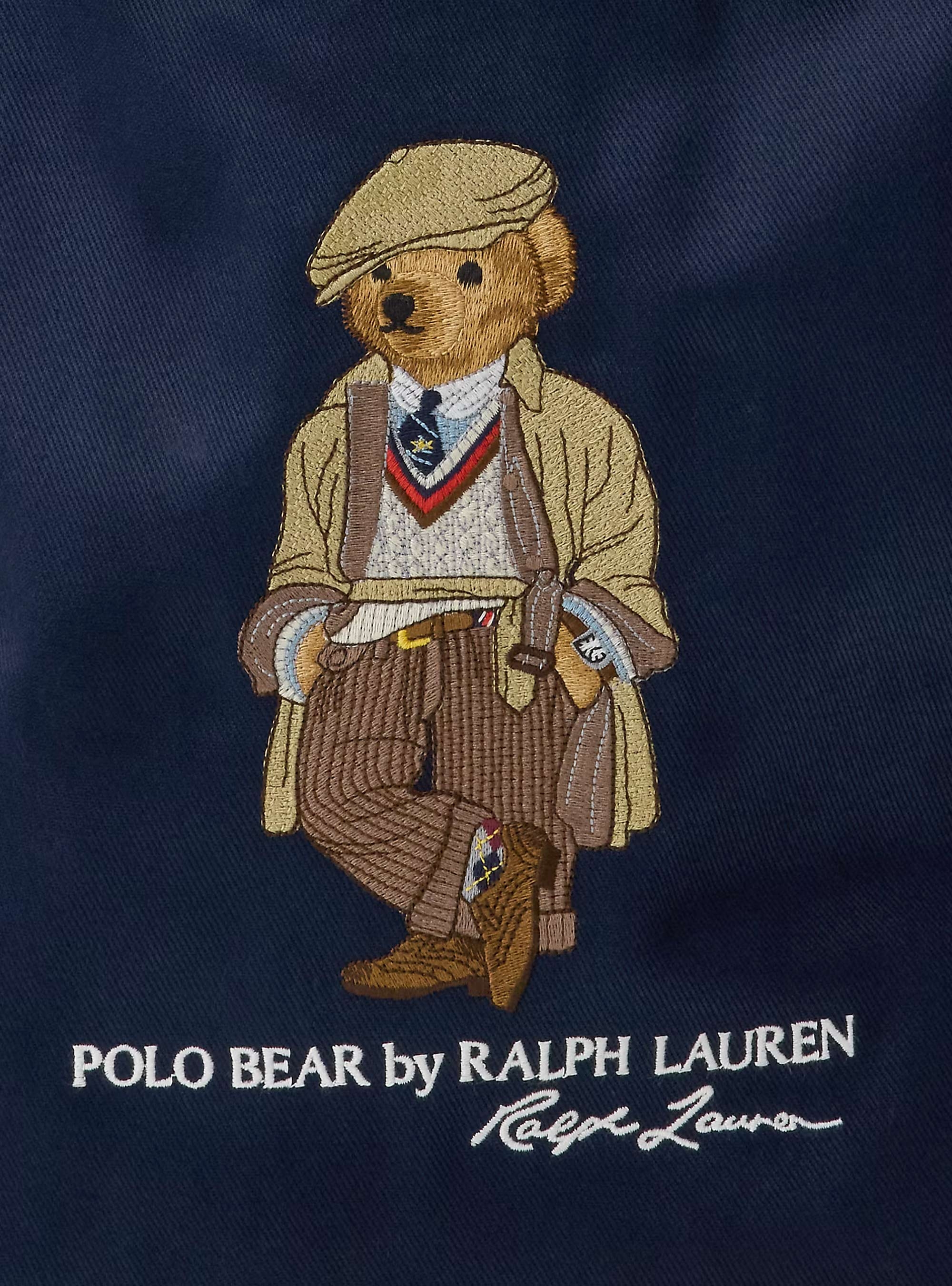 Polo Ralph Lauren Polo Bear Twill Shopper Tote Bag - Navy