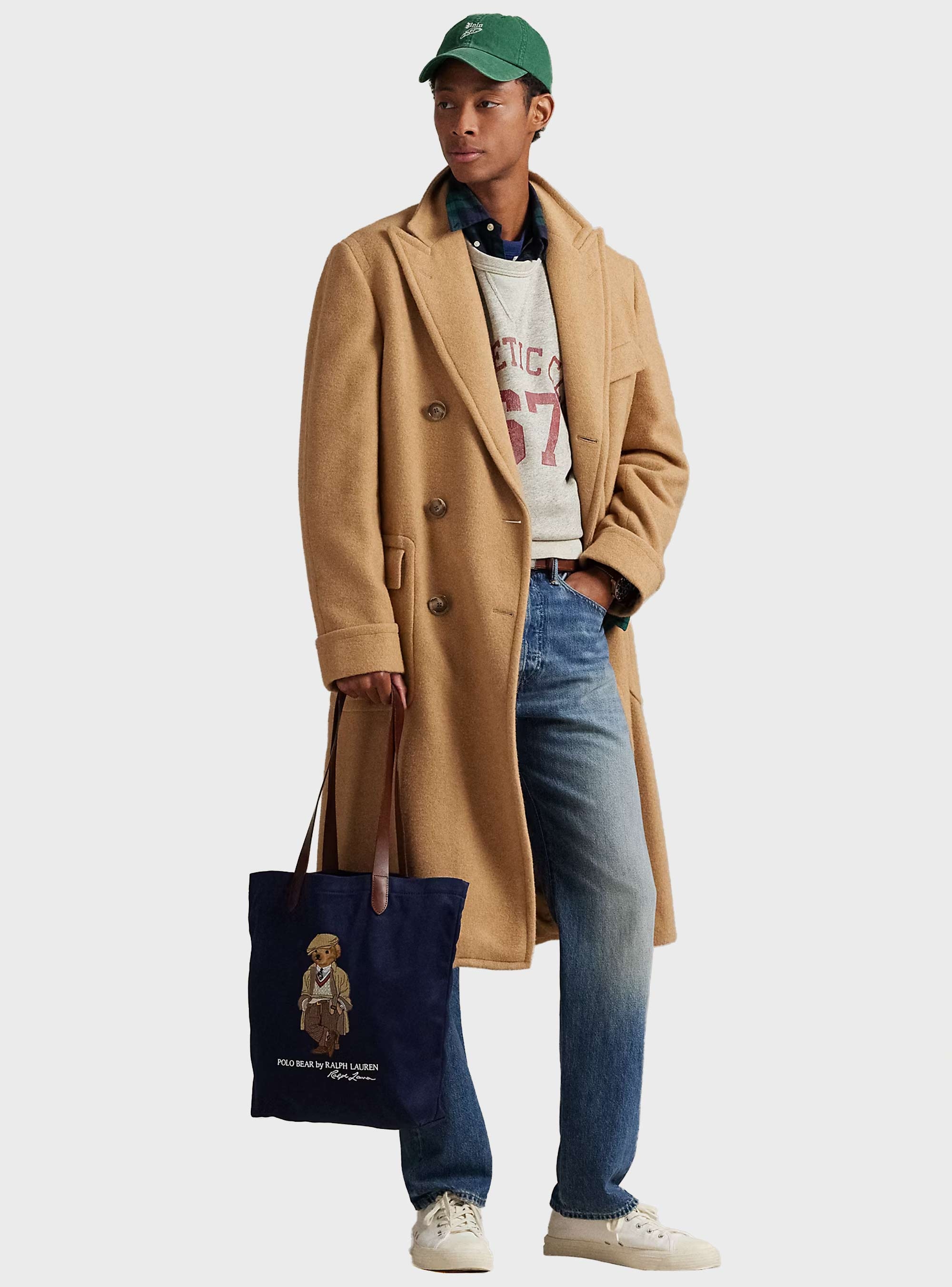 Polo Ralph Lauren Polo Bear Twill Shopper Tote Bag - Navy