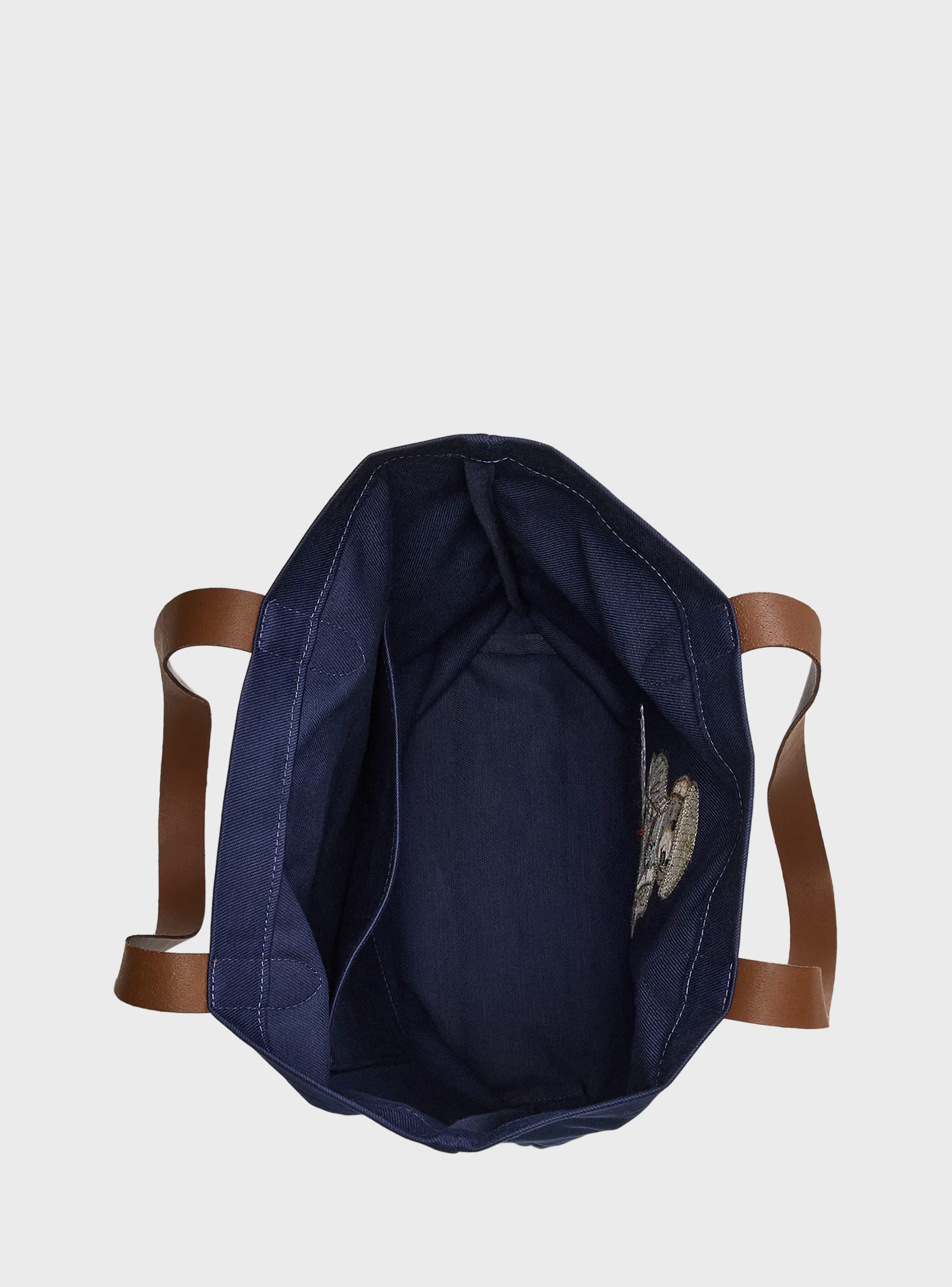 Polo Ralph Lauren Polo Bear Twill Shopper Tote Bag - Navy