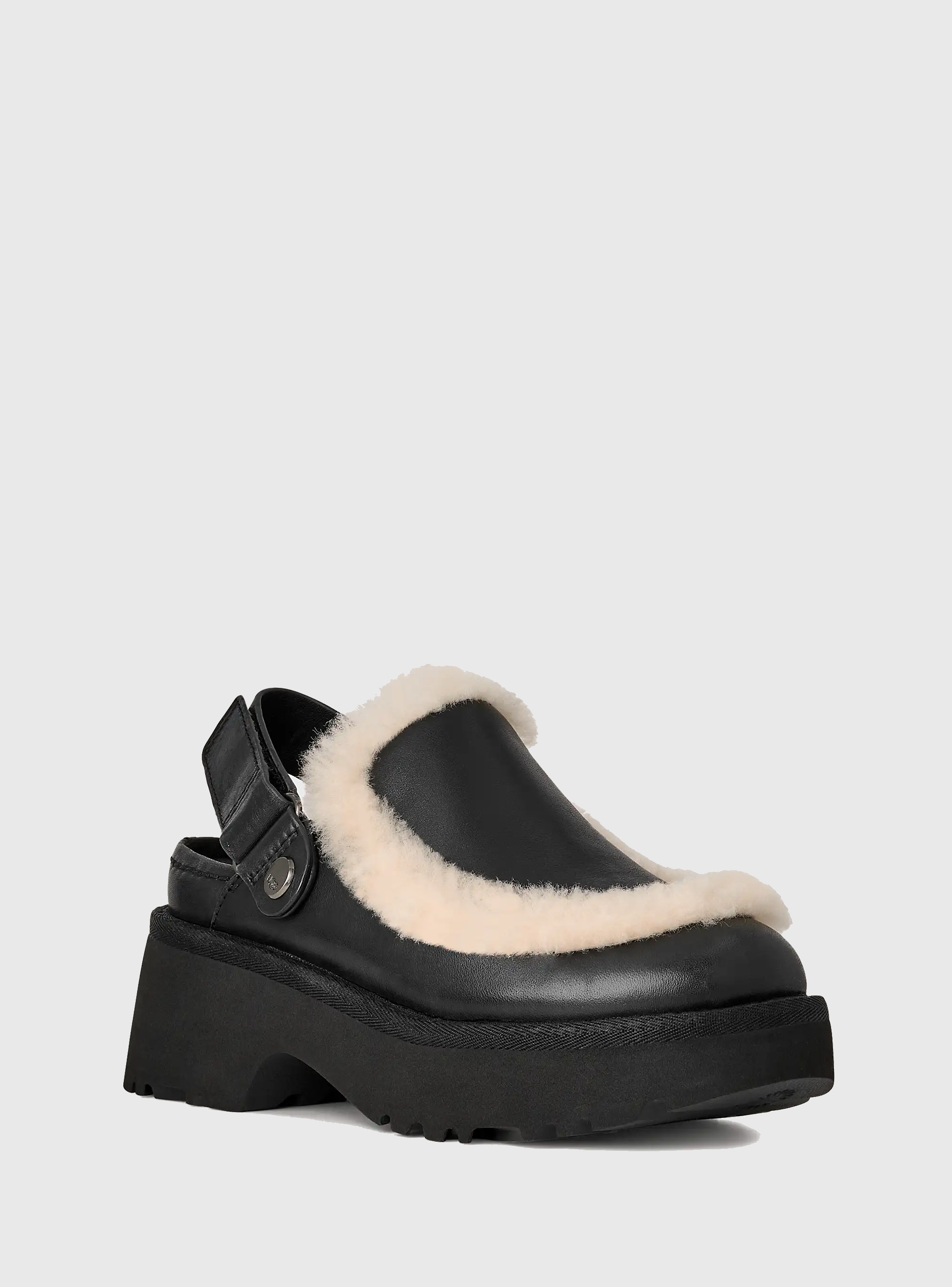UGG New Heights Esmee Clogs LTHR - Black