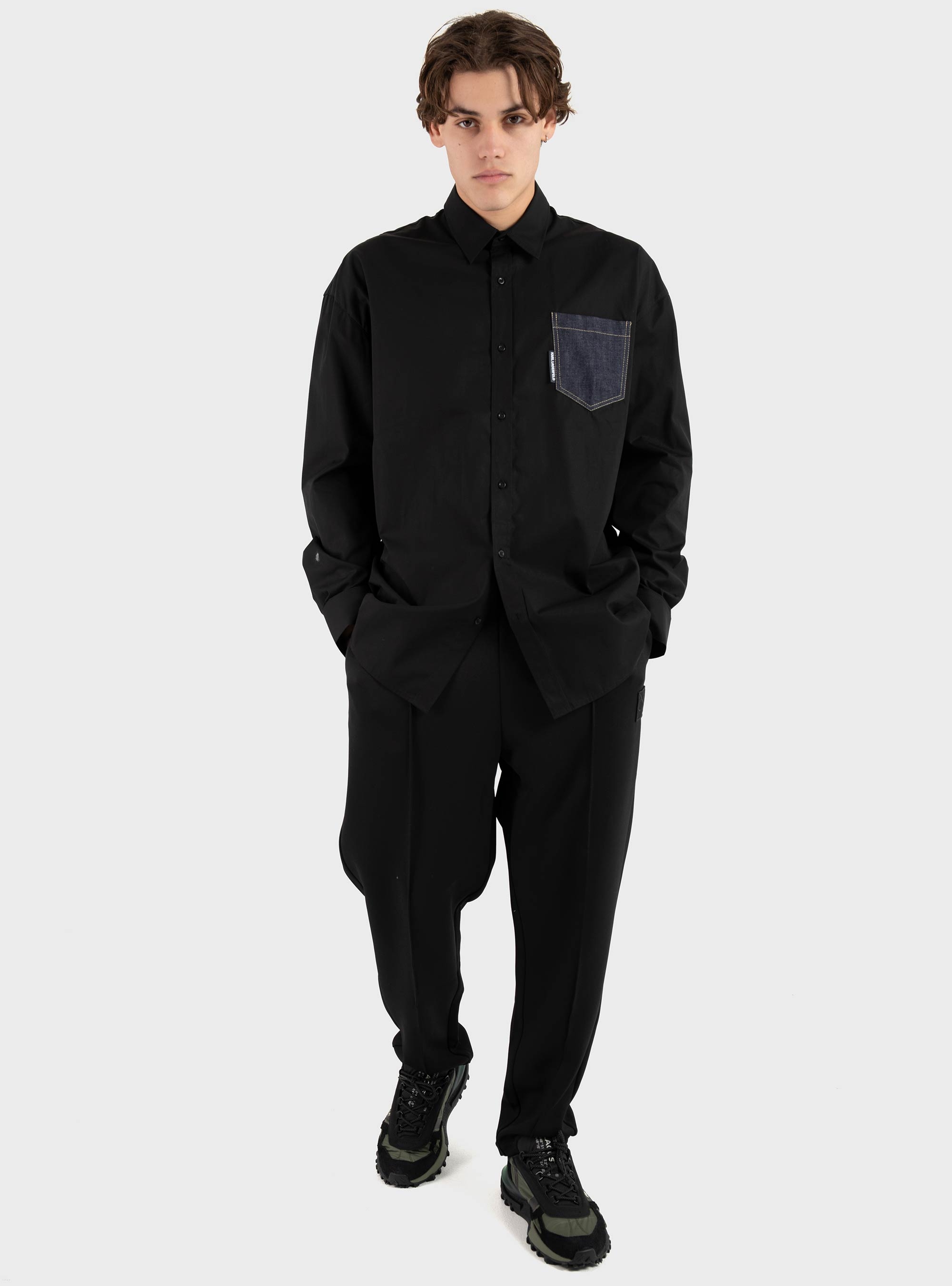 Karl Lagerfeld Oversized Shirt - Black