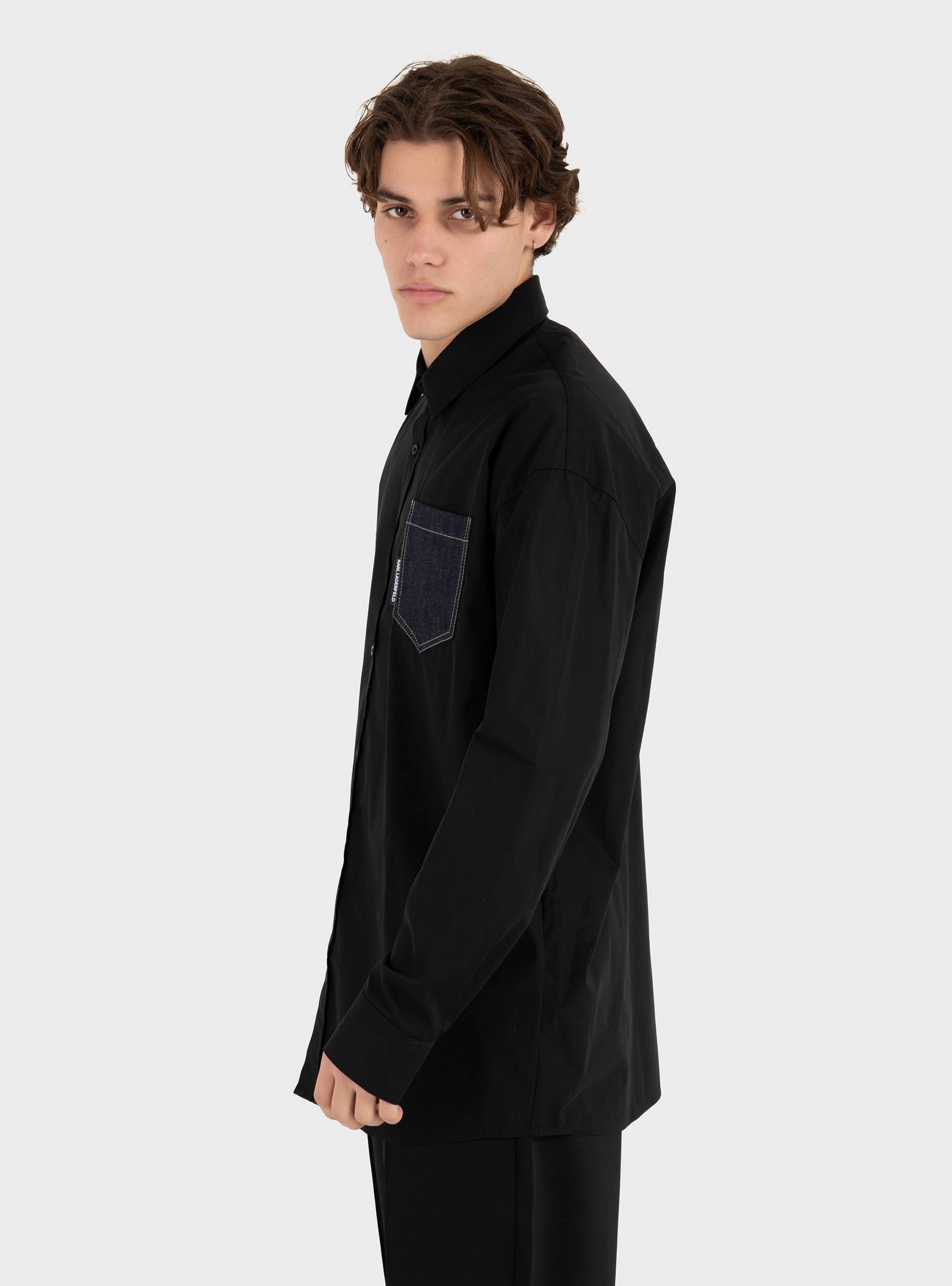 Karl Lagerfeld Oversized Shirt - Black